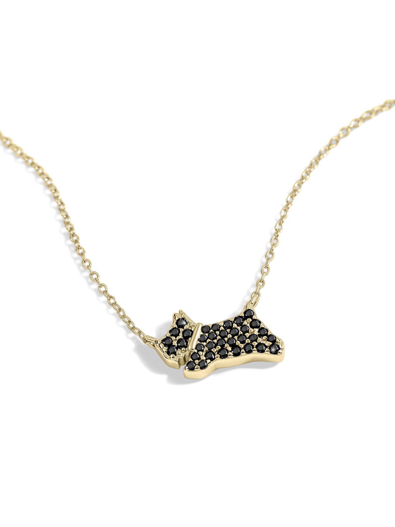 radley-radley-18ct-gold-plated-sterling-silver-black-stone-set-jumping-dog-pendant-necklaceback