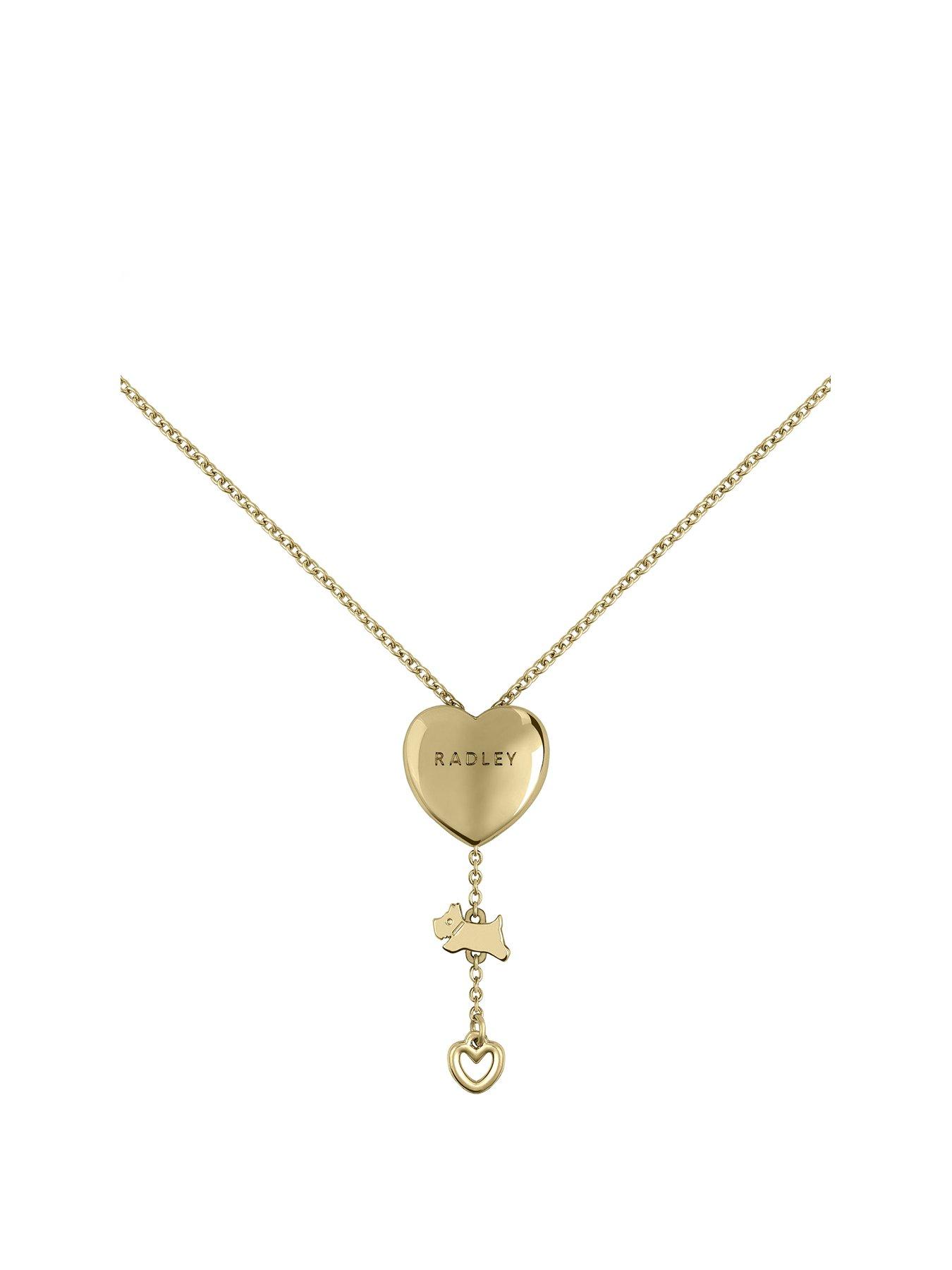 undefined Radley 18ct Gold Plated Heart Lariat Necklace