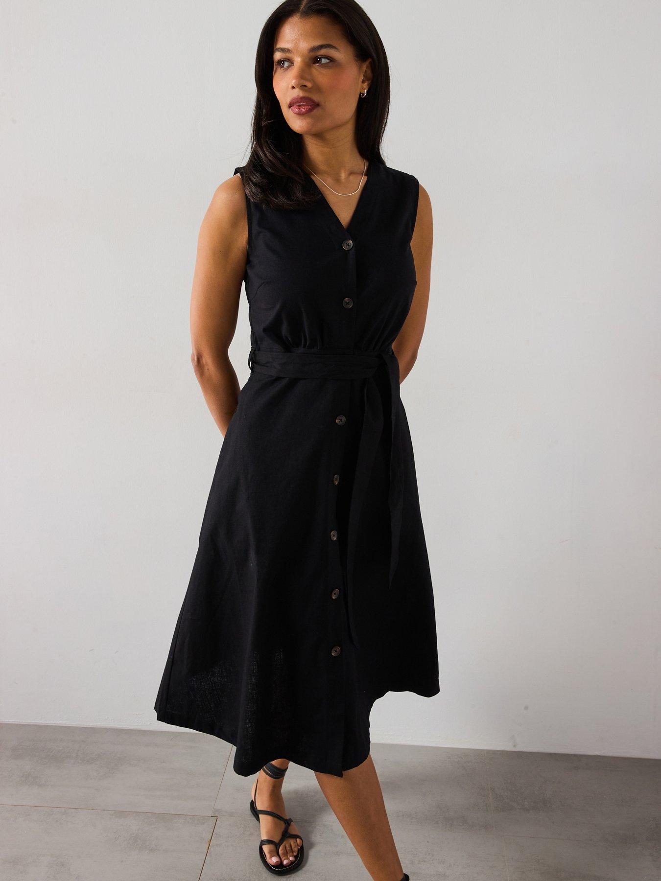 undefined Barbour Elsie Midi Dress - Black