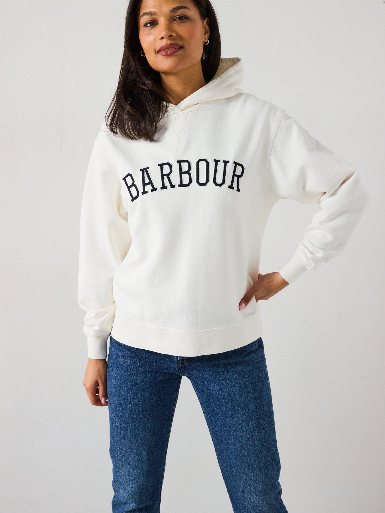 undefined Barbour Northumberland Hoodie - White