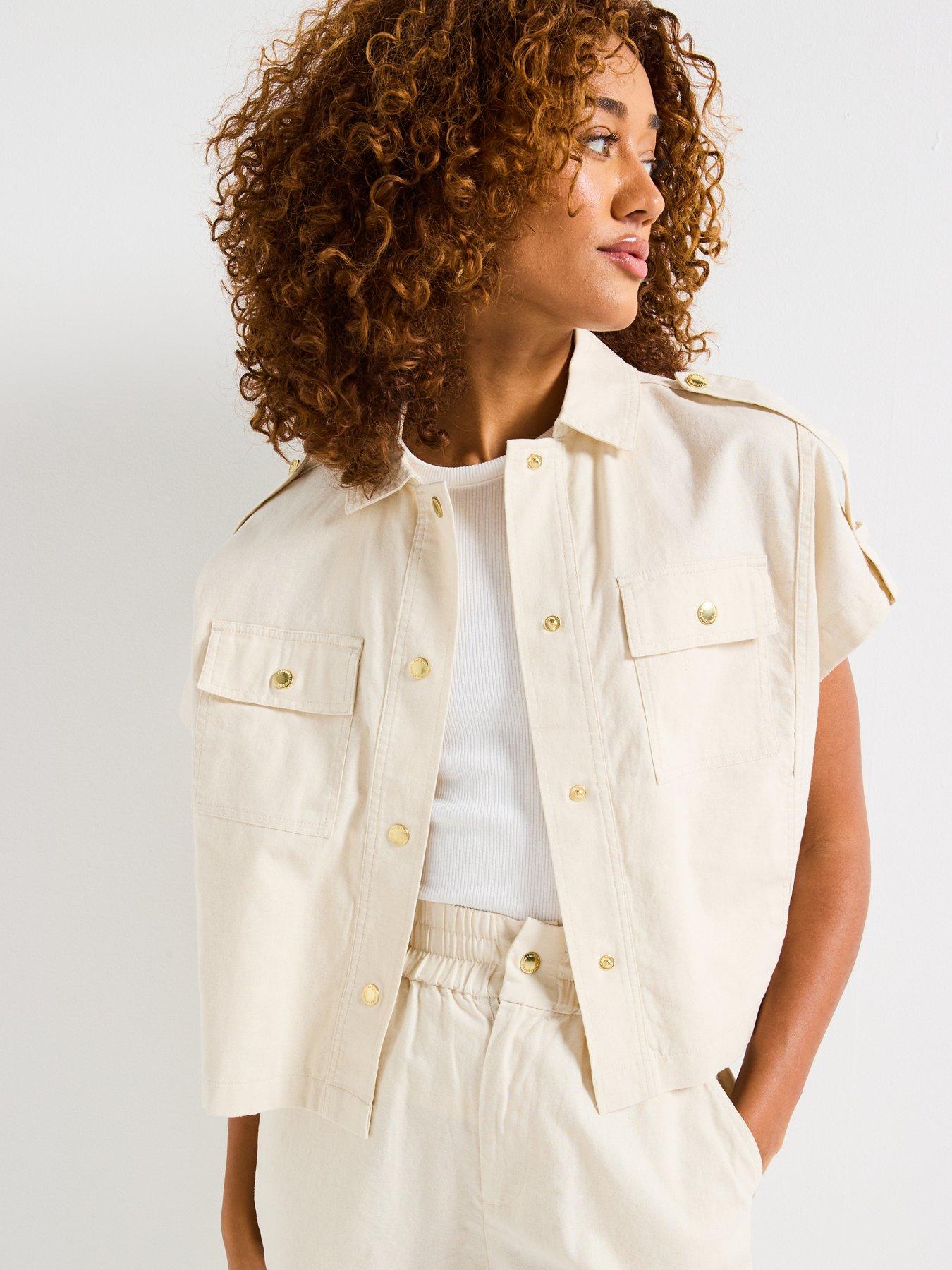 Image 6 of 6 of Barbour International Priya Shirt - Beige