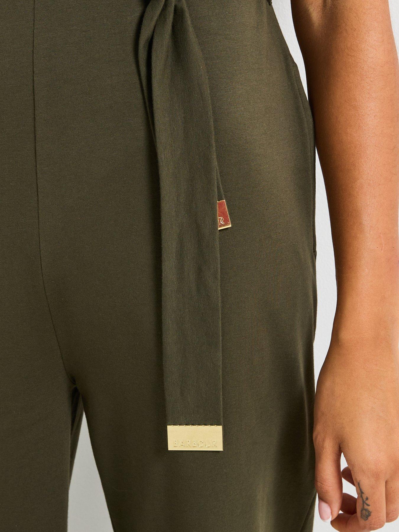 Image 4 of 5 of Barbour International Sierra Jumpsuit - Khaki