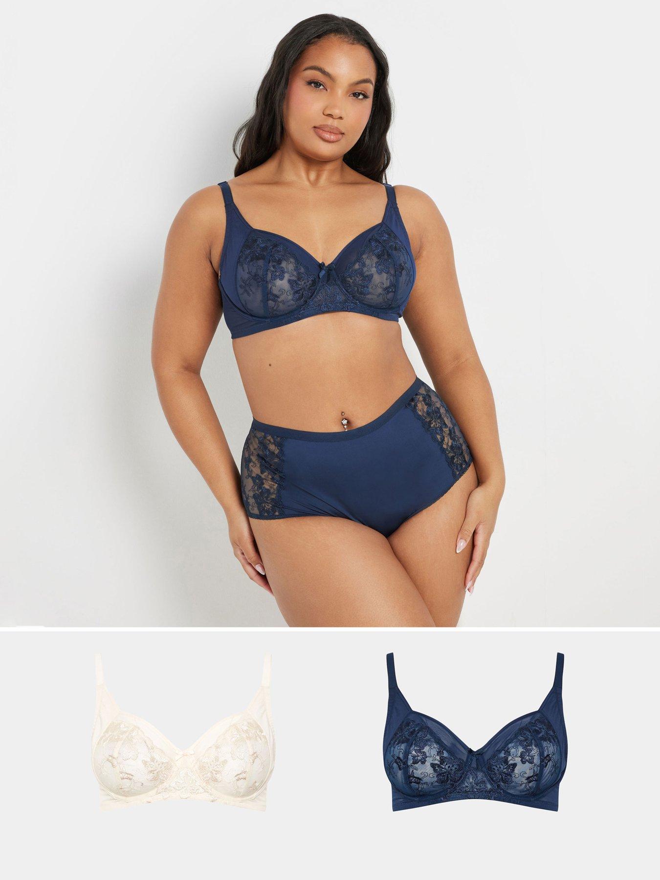 Image of Yours Curve 2 Pack Cotton Padded Bra