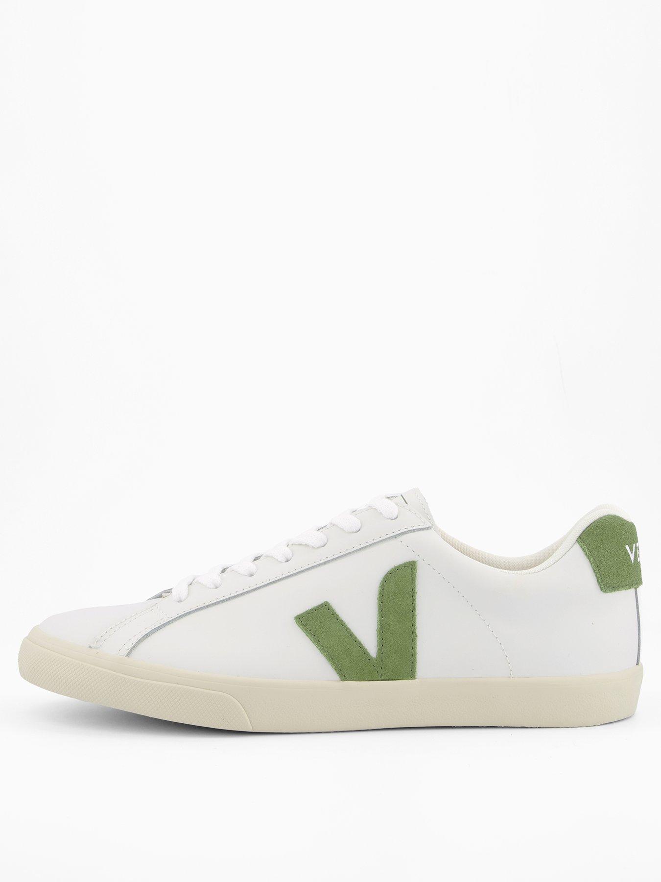 Veja Men's Esplar Logo Trainers - White/Green