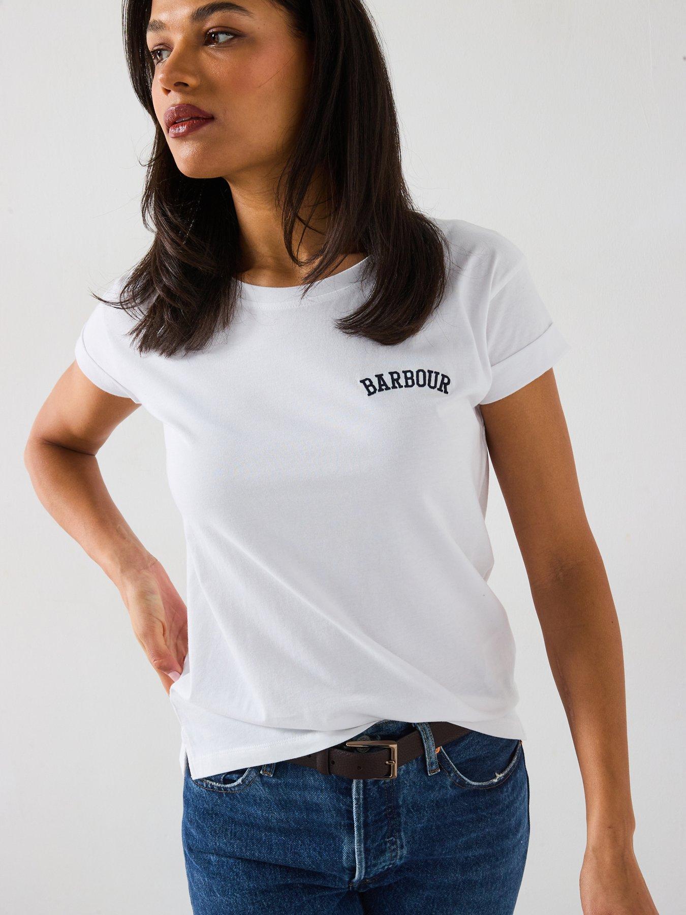 undefined Barbour Kenmore T-shirt - White