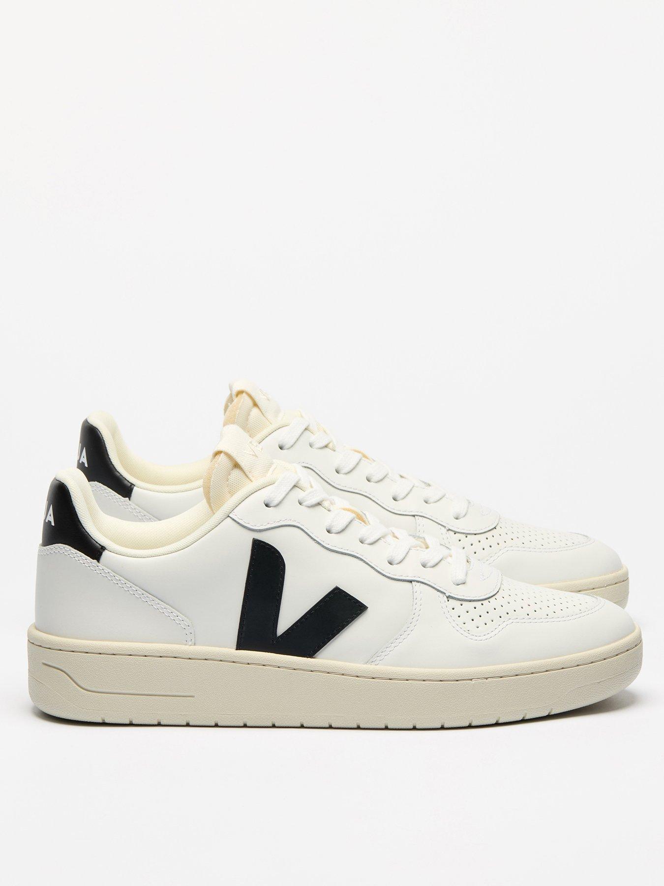 Image 1 of 4 of Veja Women's V-10 Trainers - White/Black