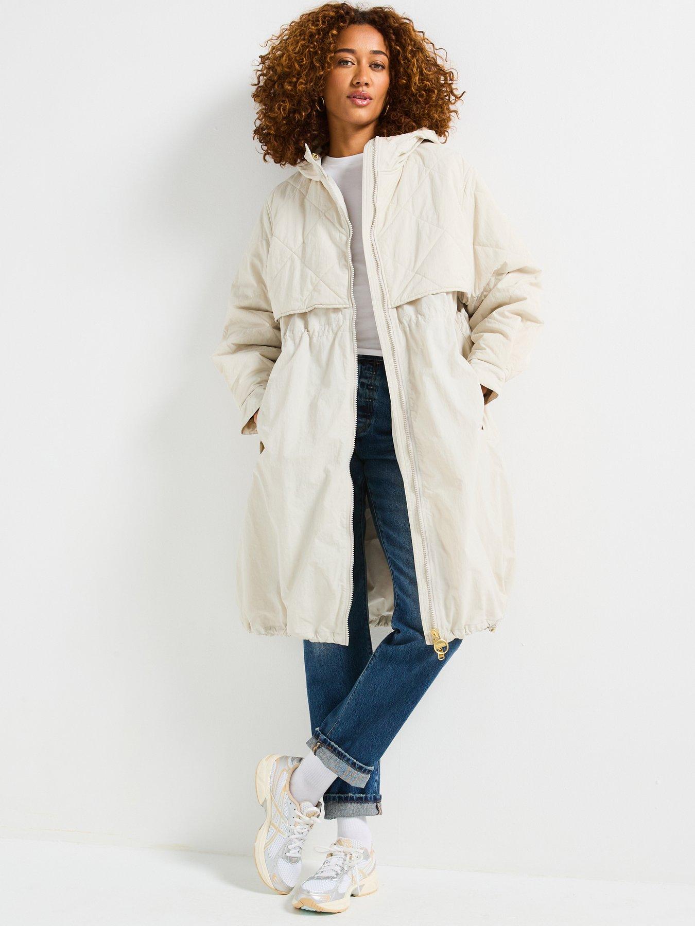 Image of Barbour International Estella Parka Casual Jacket - Beige