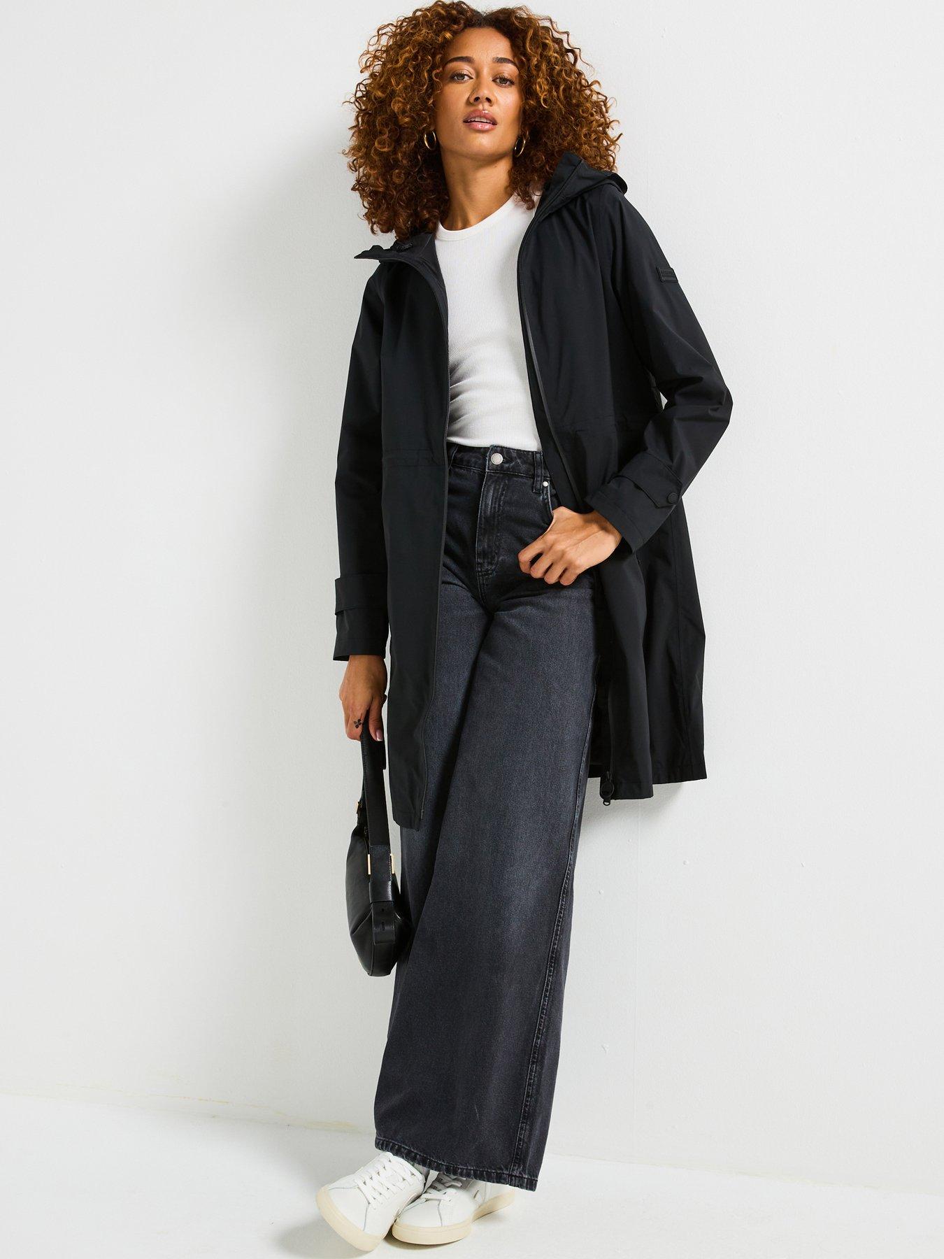 undefined Longline Kyra Waterproof Jacket - Black
