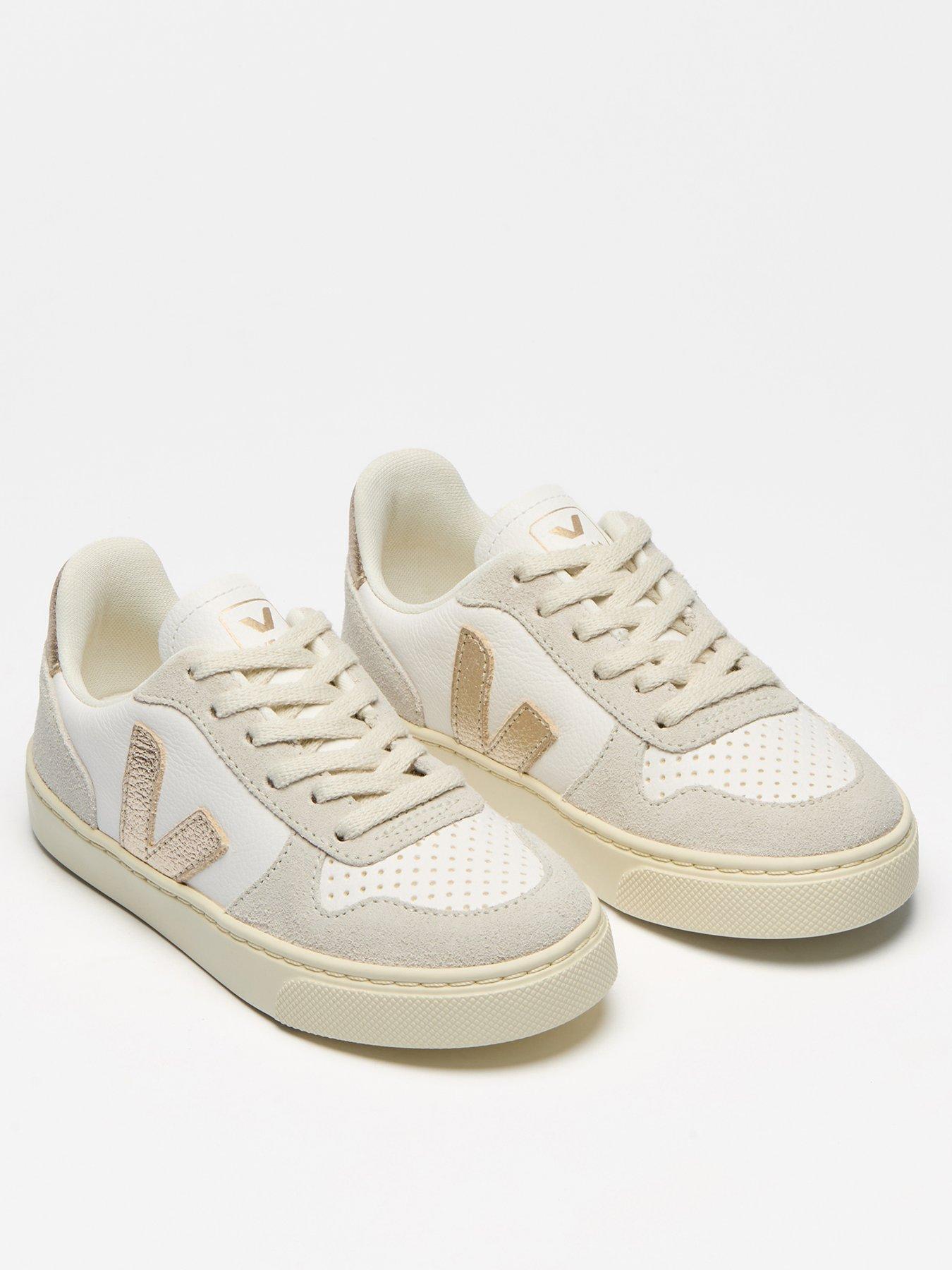 veja-junior-small-v-10-laces-trainers-whitepinkstillFront
