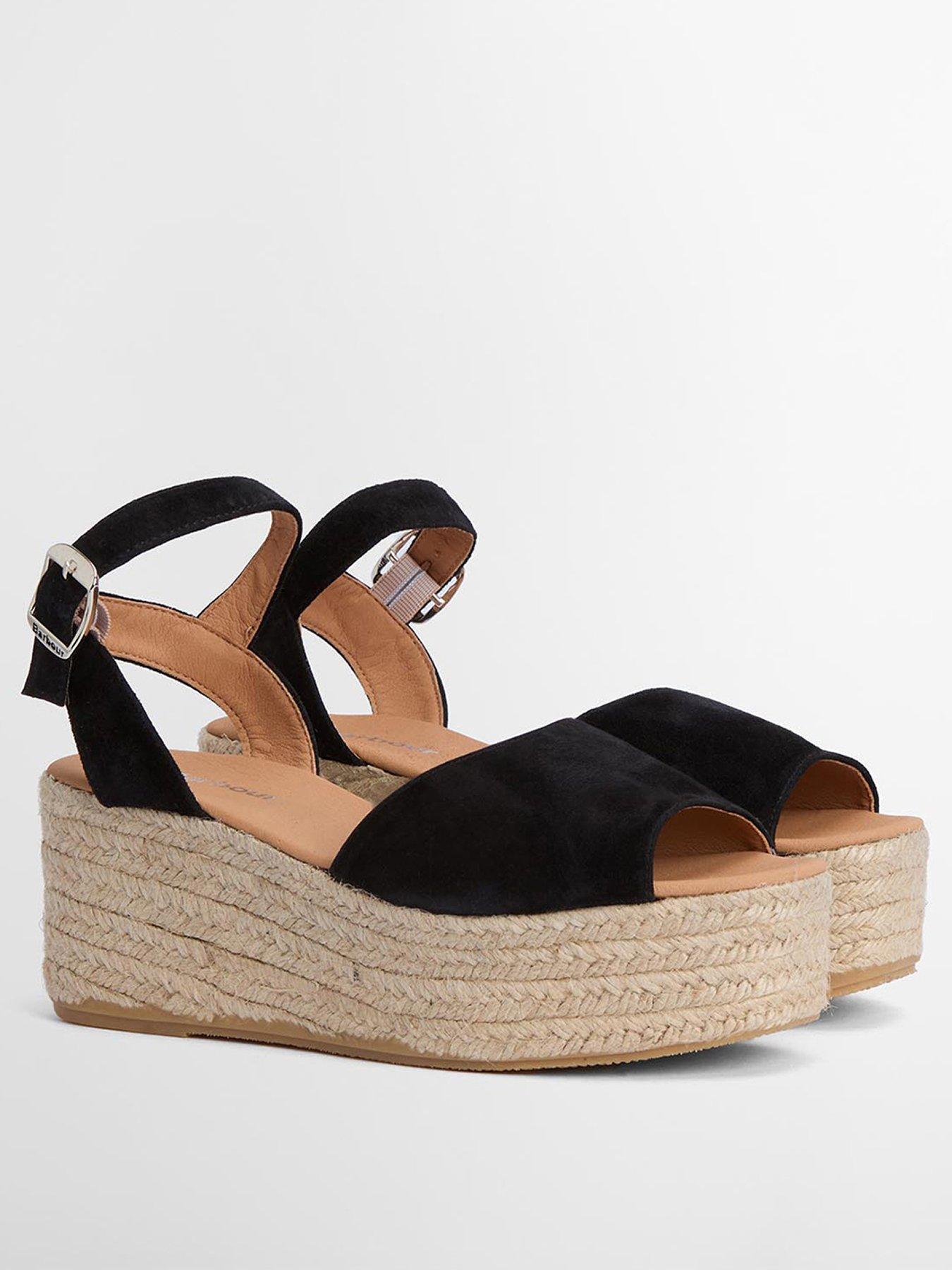 Image 2 of 5 of Barbour Aspen Espadrille Wedge Sandals