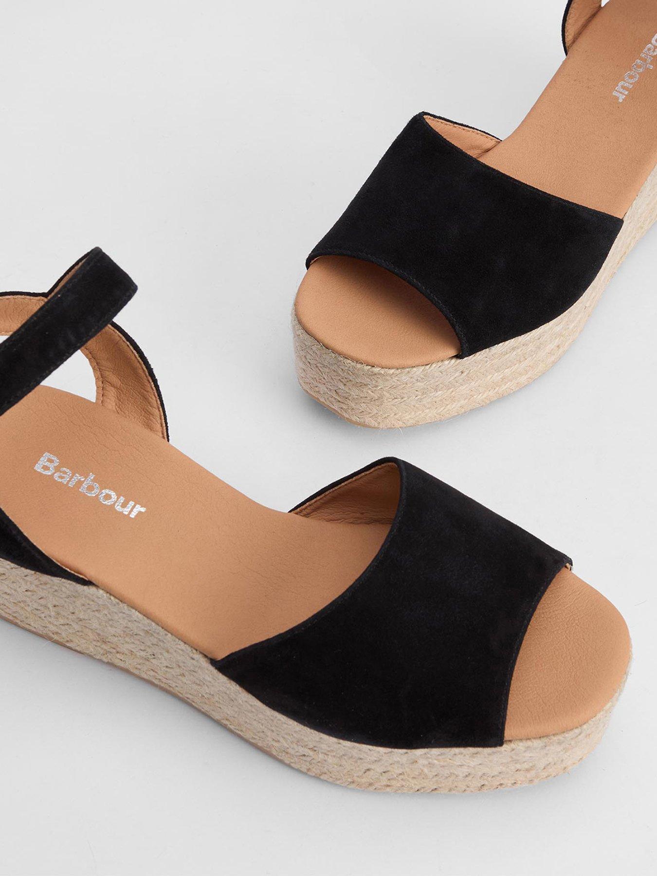 Image 4 of 5 of Barbour Aspen Espadrille Wedge Sandals
