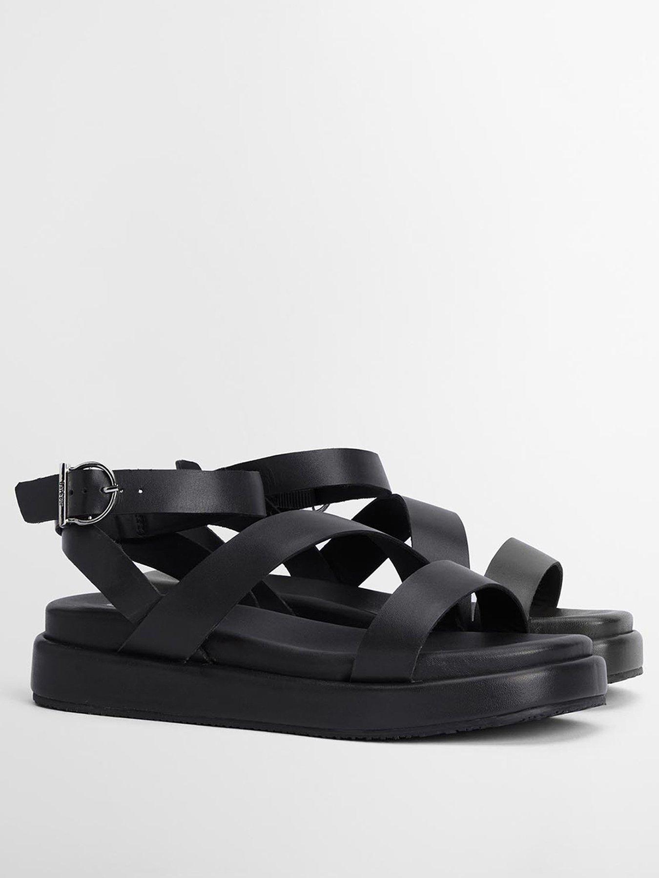 barbour-ivy-leather-sandal-blackstillFront