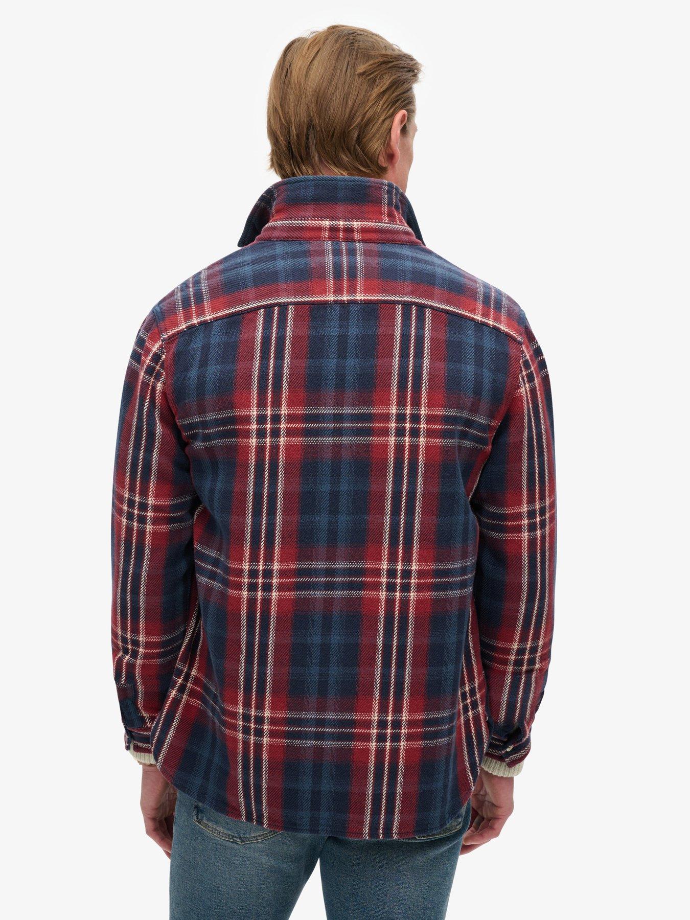 superdry-studios-heavy-check-overshirt-navystillFront