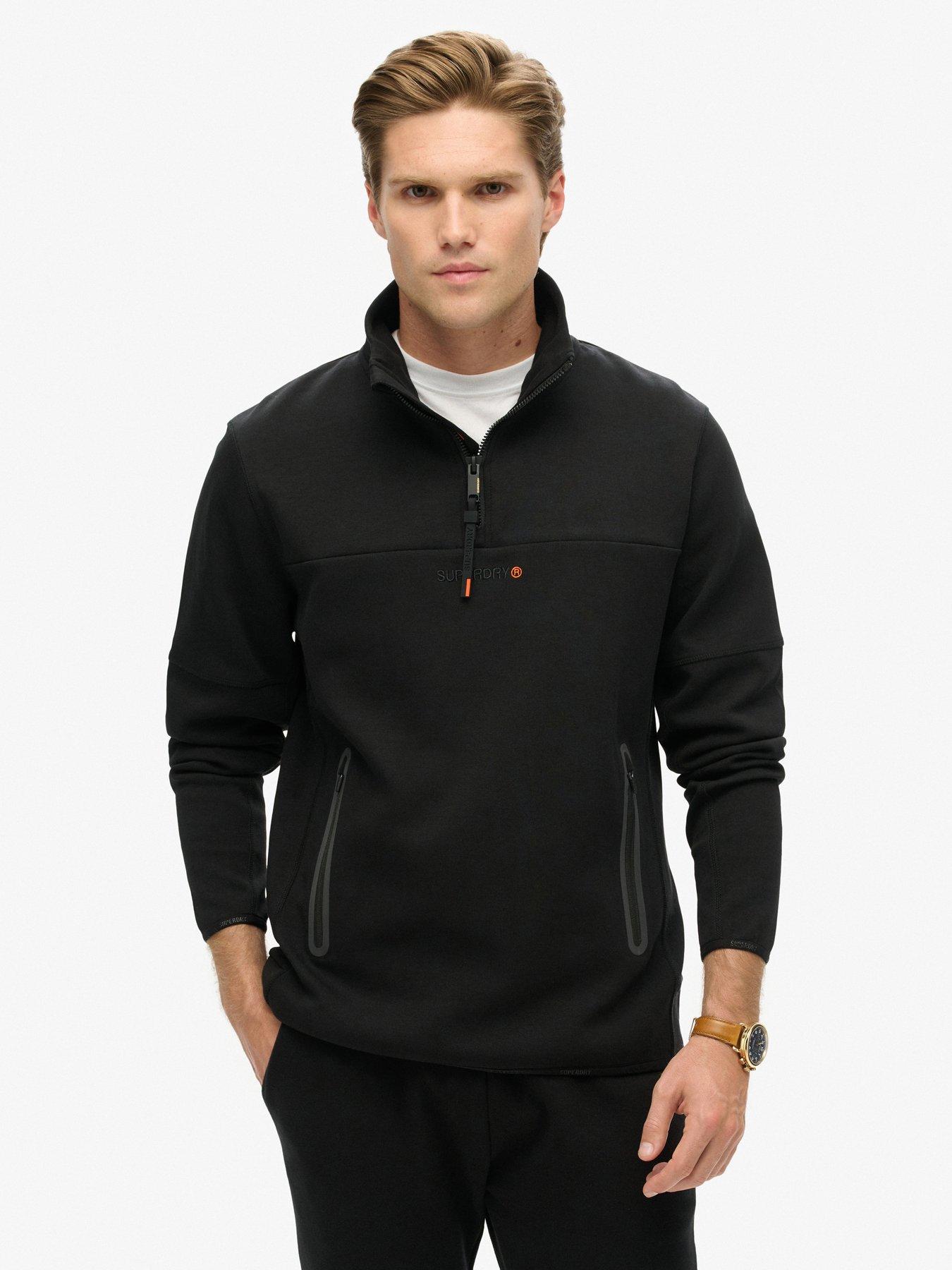 superdry-code-quarter-zip-sweat-top-black