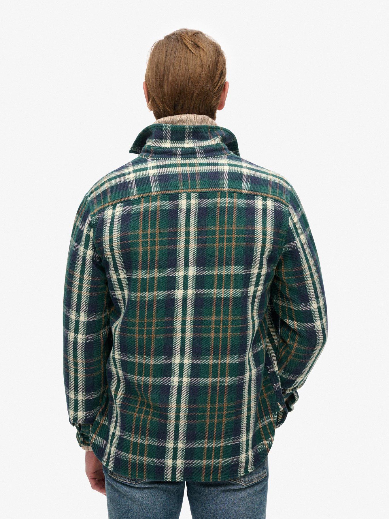 superdry-studios-heavy-check-overshirt-greenstillFront