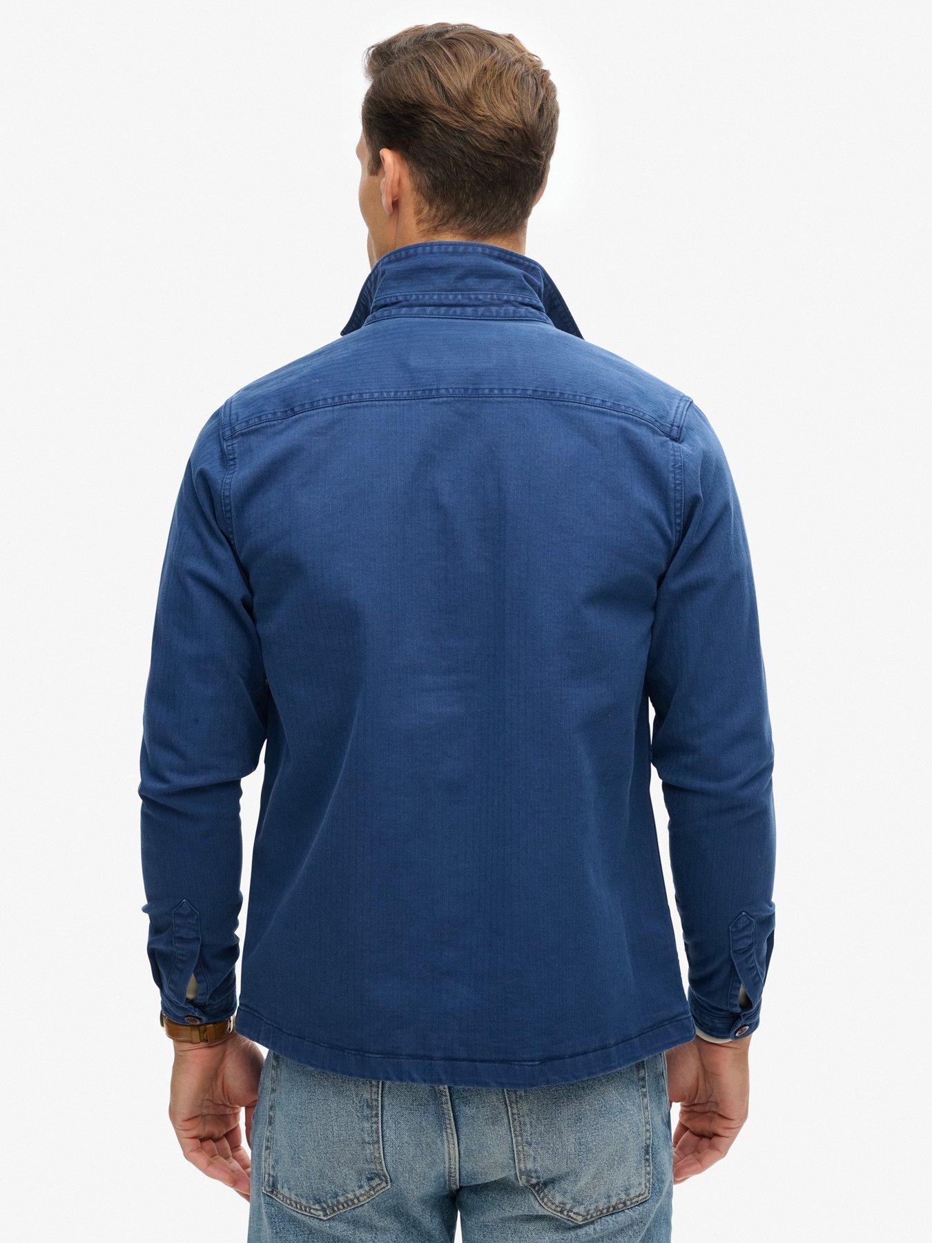 Image 2 of 5 of Superdry Superdry Studios Utility Overshirt - Blue