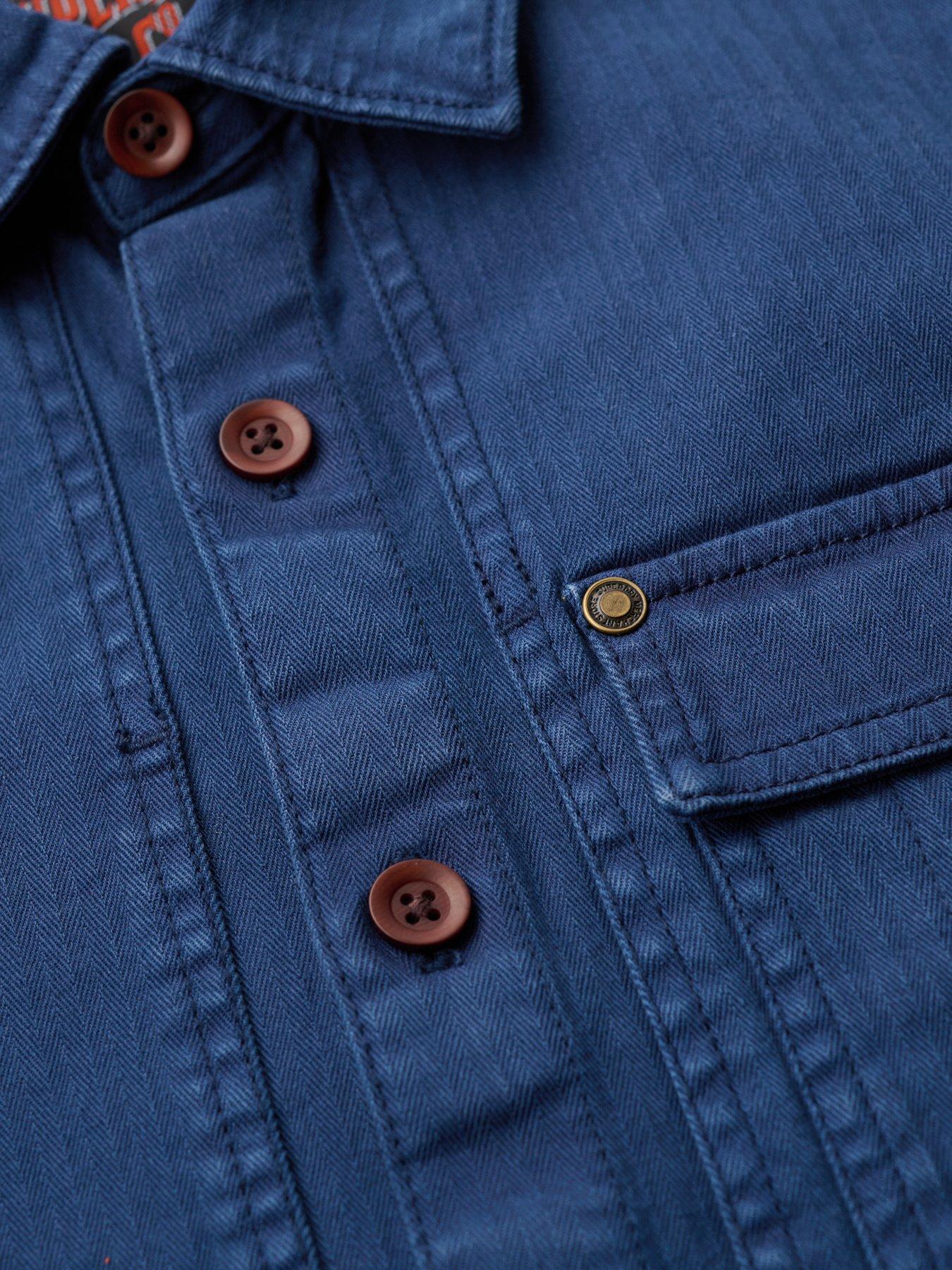 Image 5 of 5 of Superdry Superdry Studios Utility Overshirt - Blue