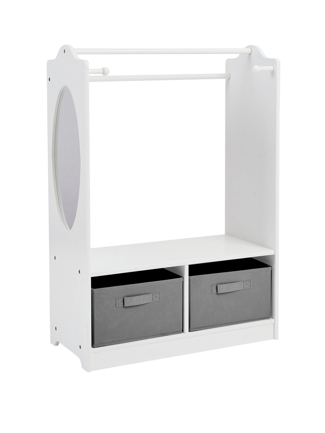 liberty-house-white-wooden-dress-up-unit-with-grey-storage-binsstillFront