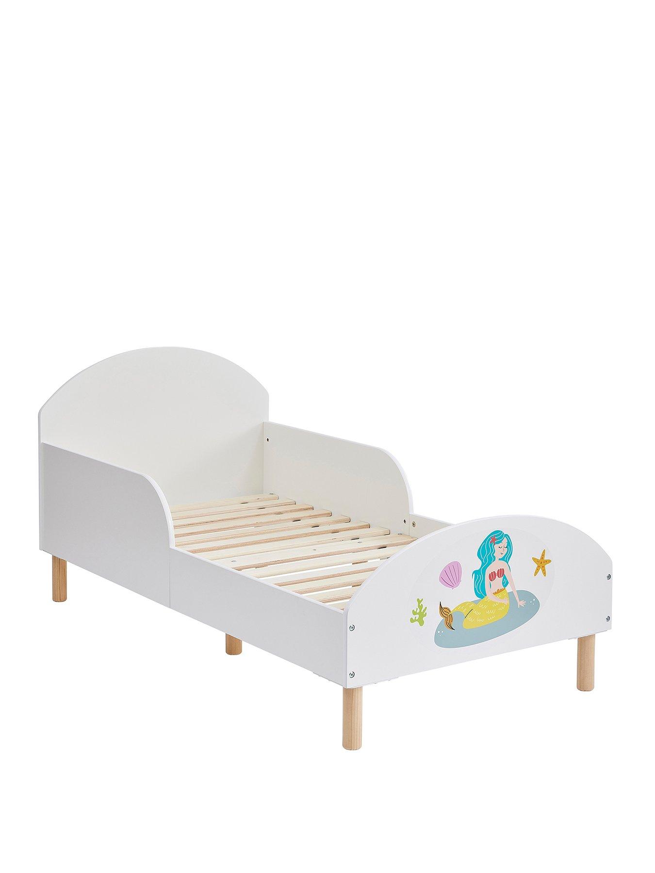 liberty-house-white-toddler-bed-with-mermaid-decalstillFront