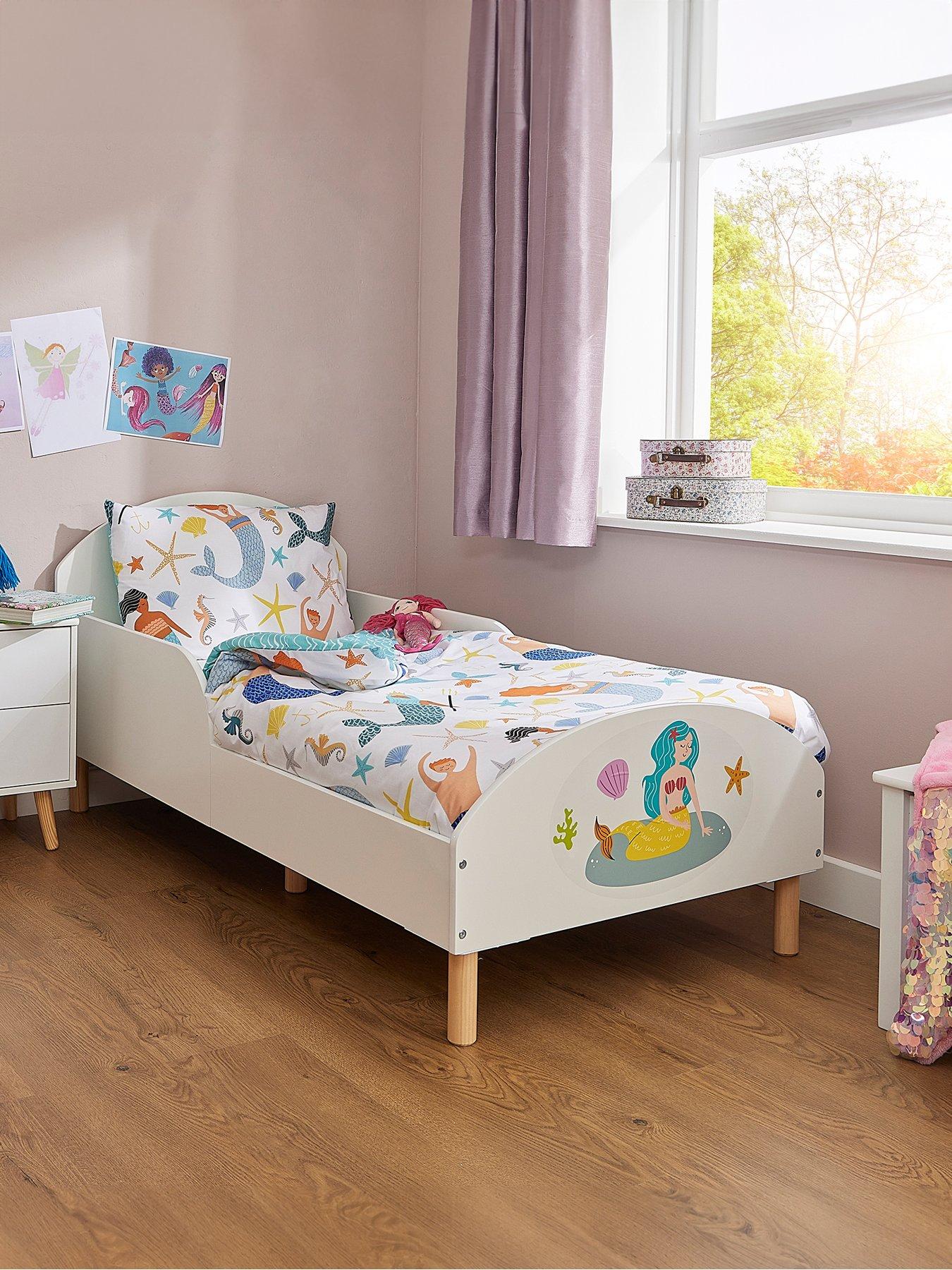 liberty-house-white-toddler-bed-with-mermaid-decaloutfit