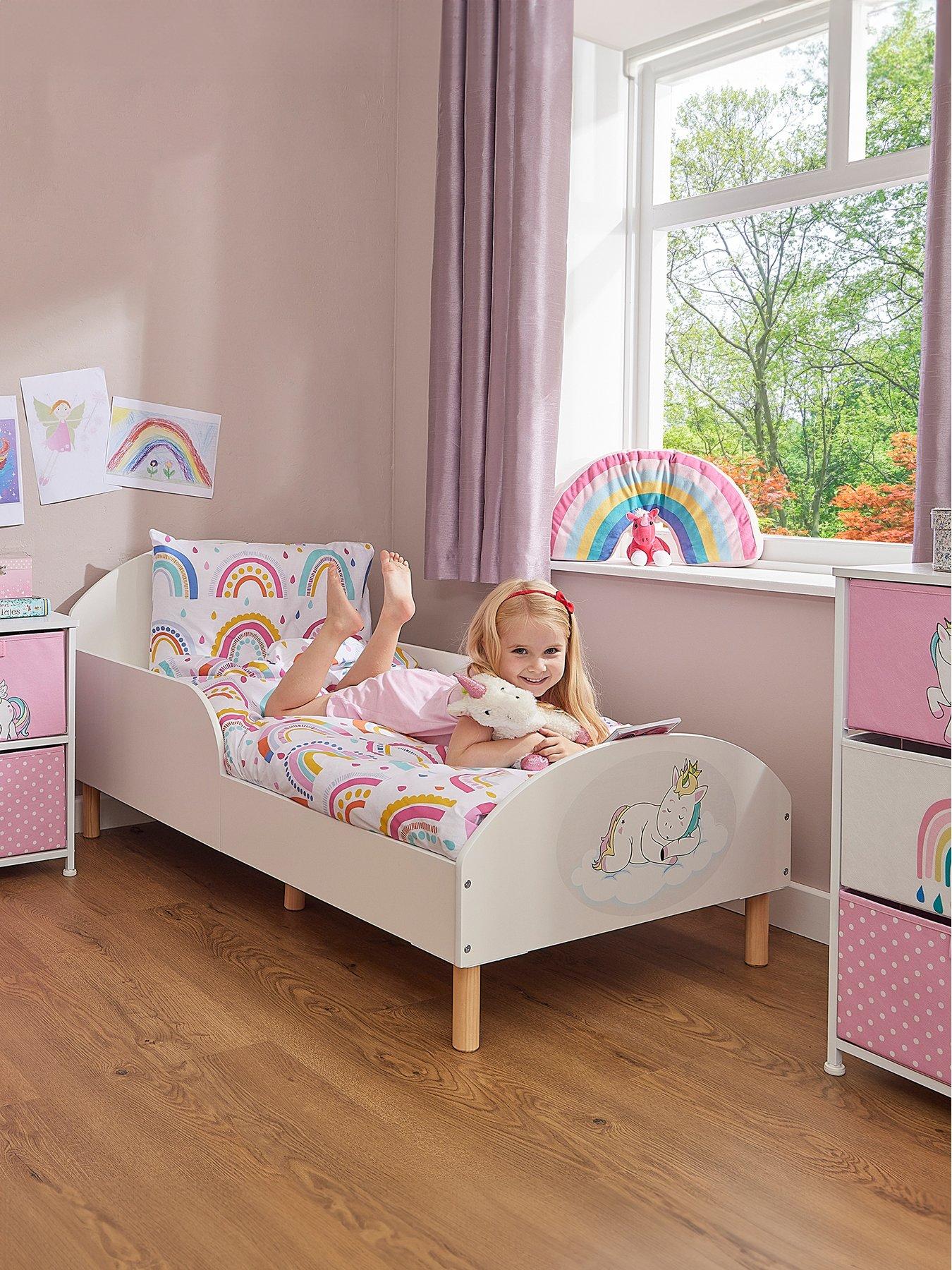 liberty-house-white-toddler-bed-with-unicorn-decal