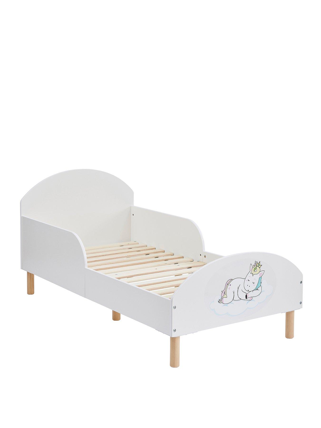 liberty-house-white-toddler-bed-with-unicorn-decalstillFront