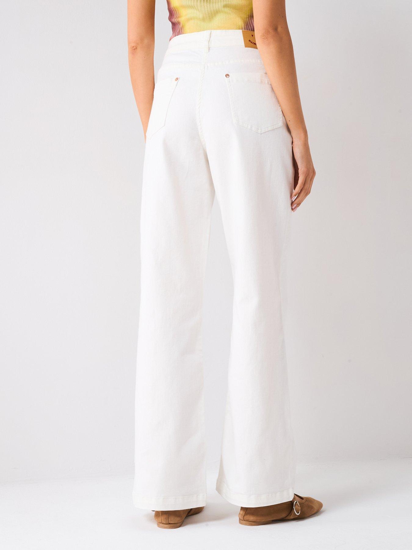Image 2 of 5 of PS PAUL SMITH Wide Leg Jean - White