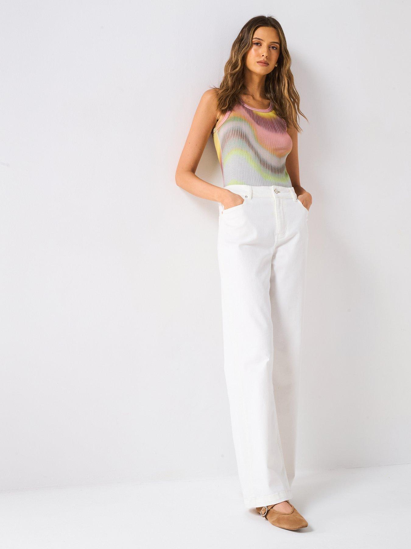 Image 3 of 5 of PS PAUL SMITH Wide Leg Jean - White