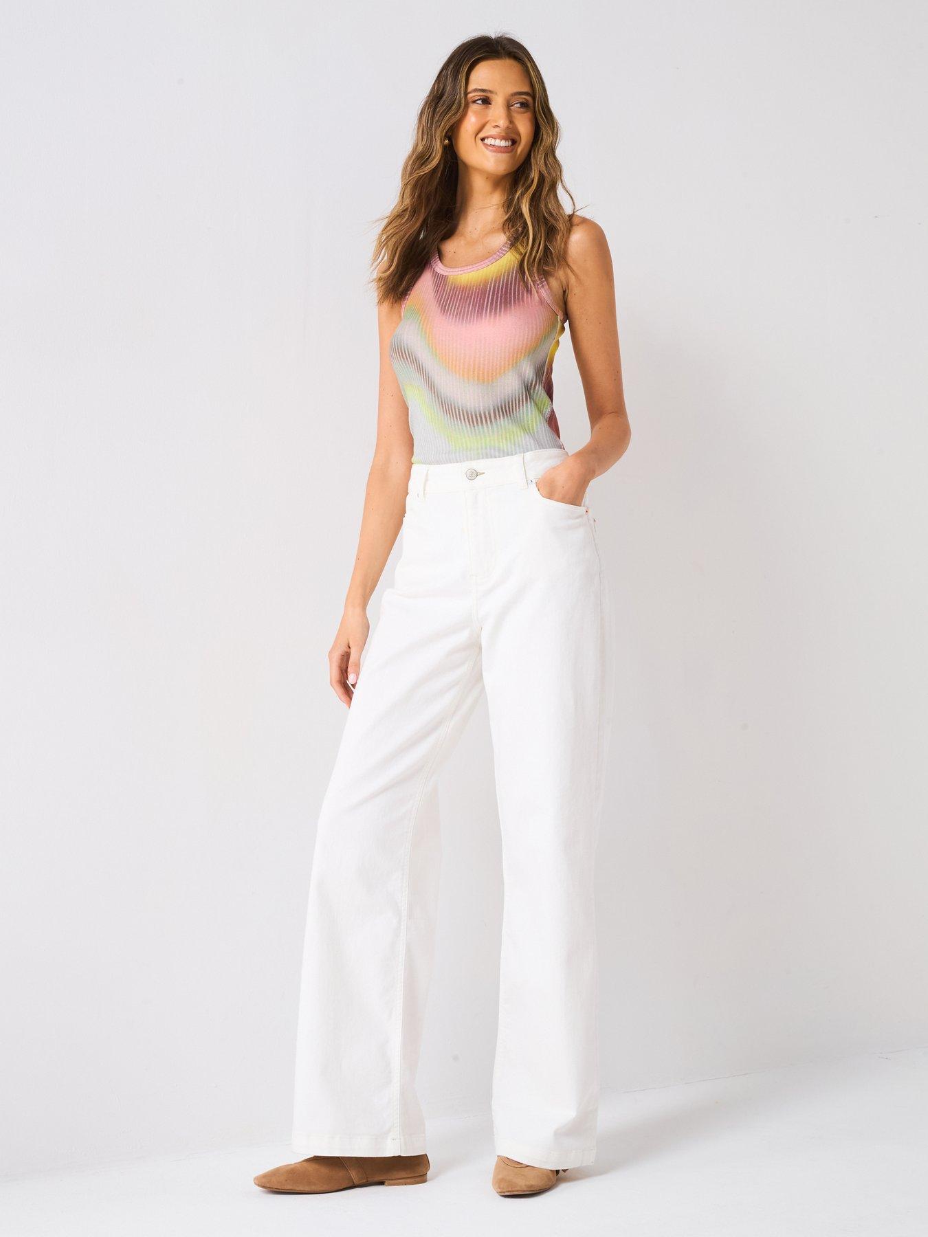 Image 5 of 5 of PS PAUL SMITH Wide Leg Jean - White