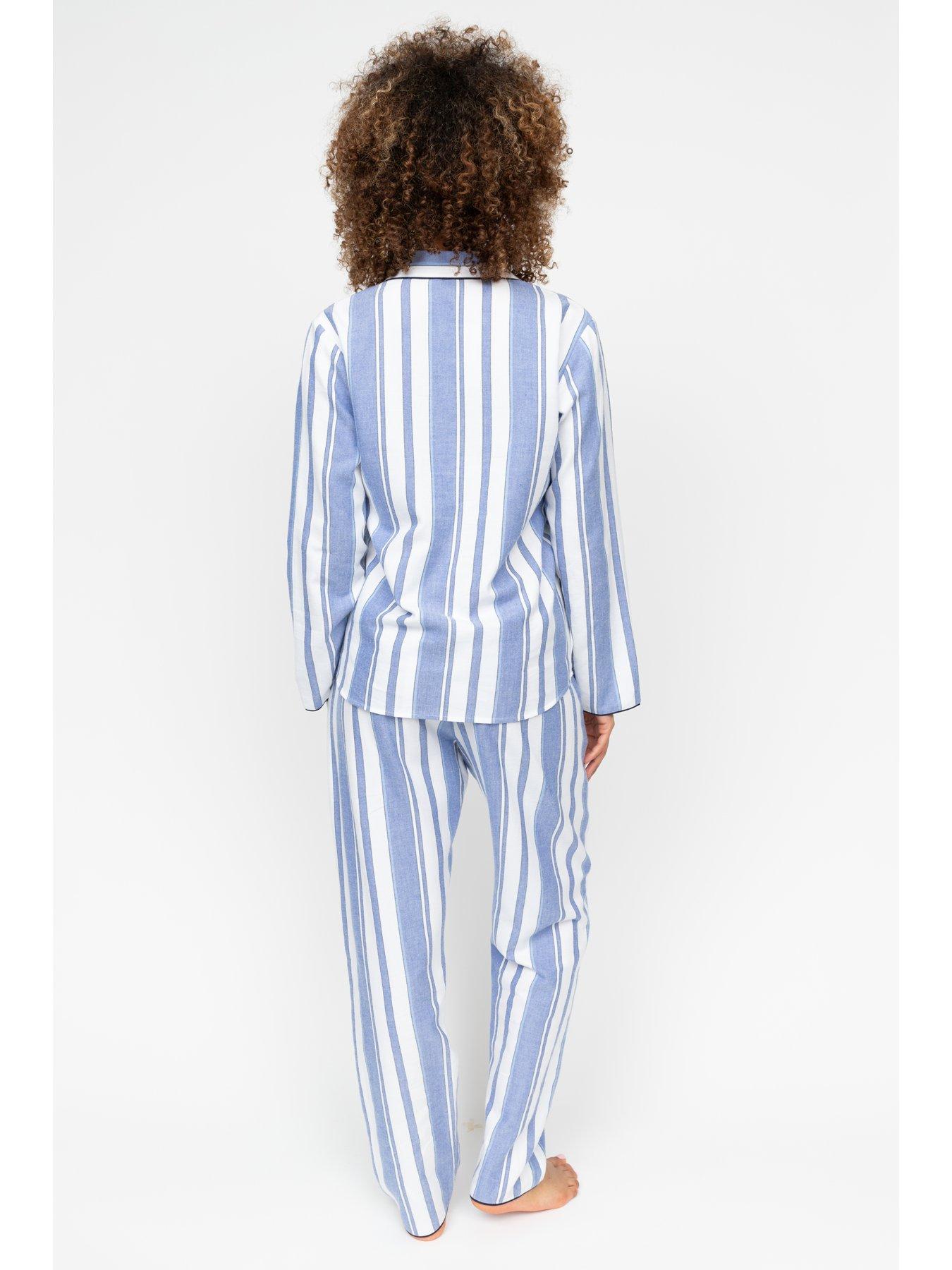 cyberjammies-alpes-blue-stripe-lslv-pyjama-setstillFront