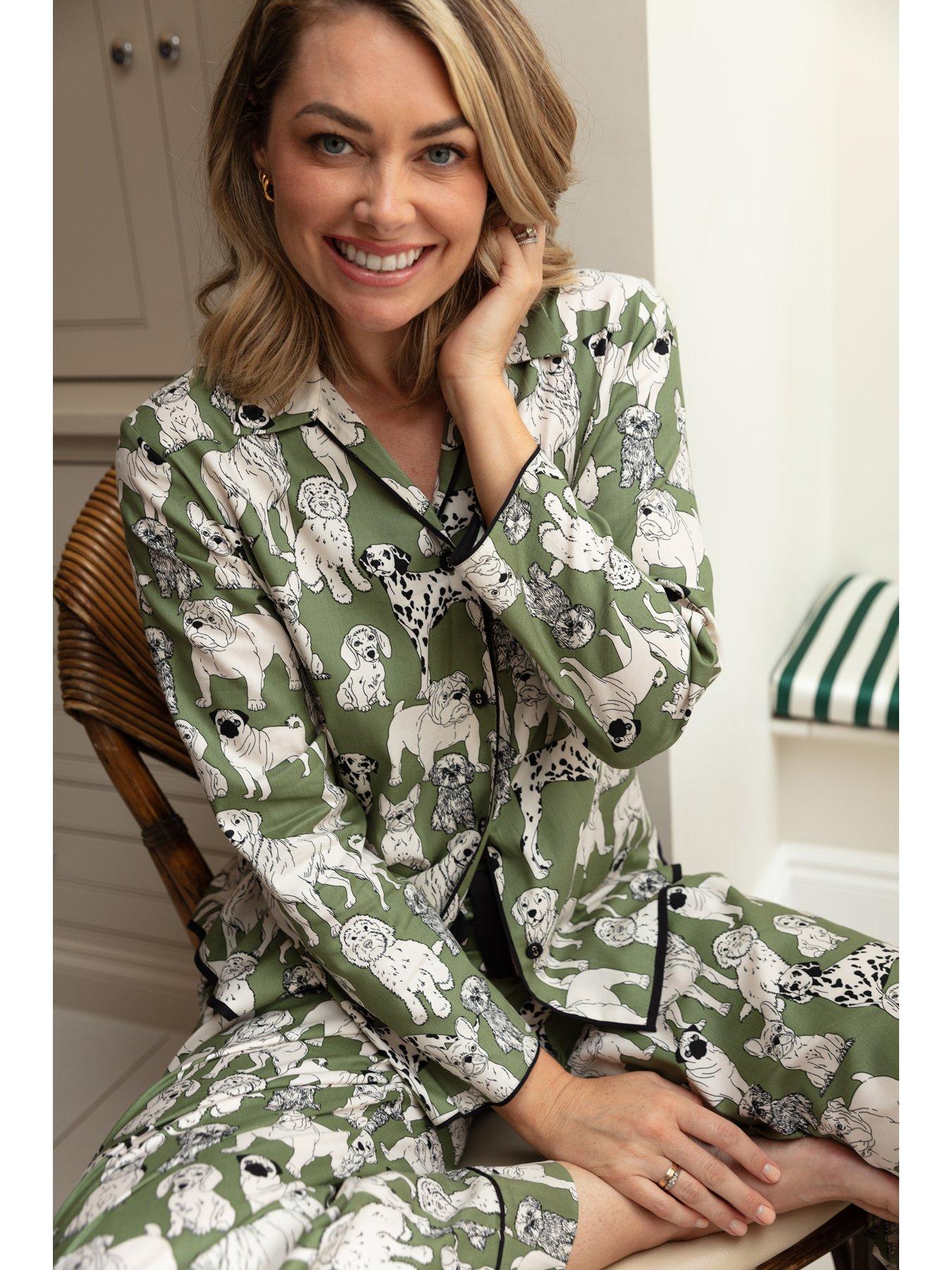 cyberjammies-nancy-sage-green-dog-print-lslv-pyjama-setback