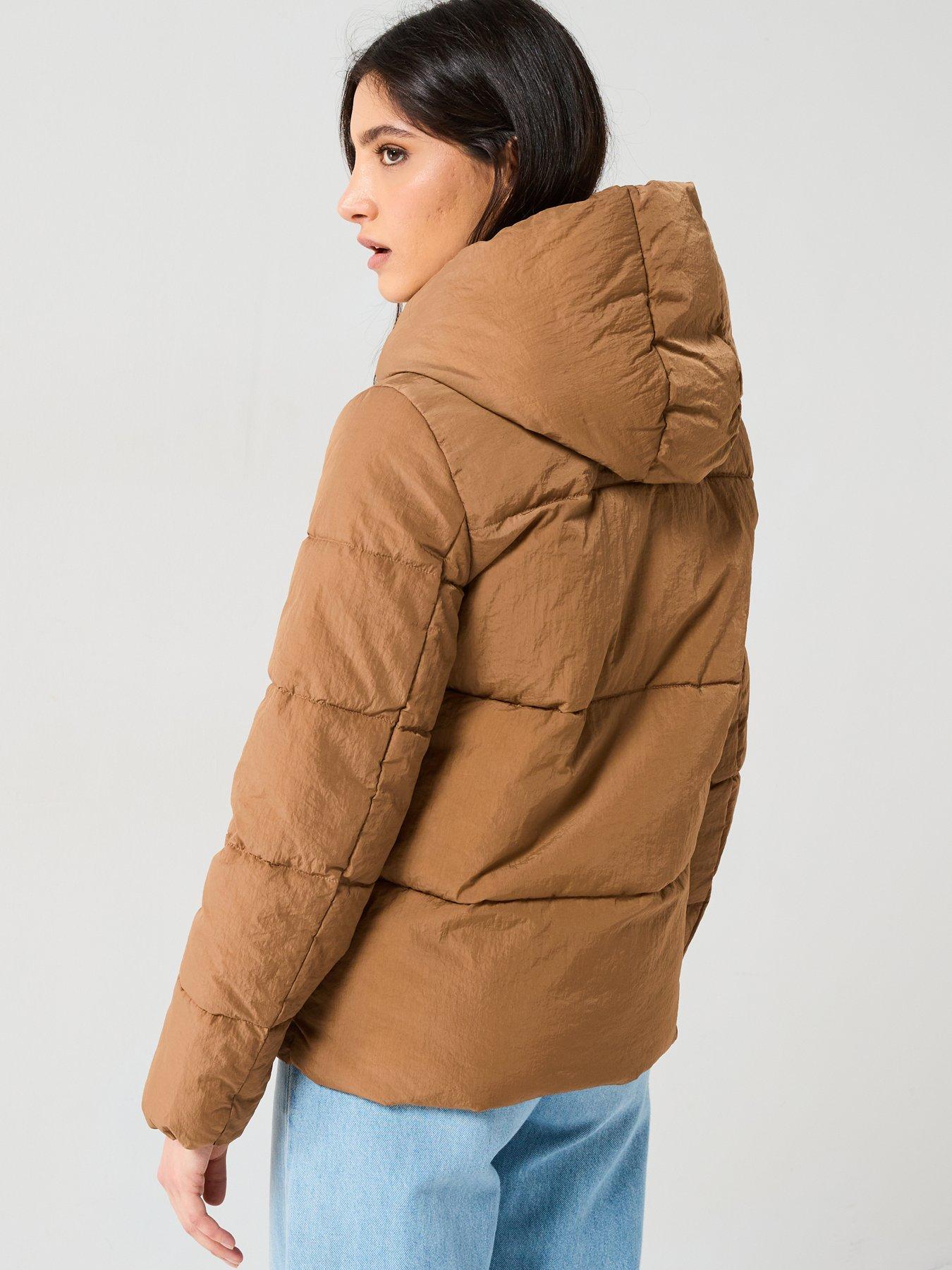 only-sydney-sara-puffer-jacket-beigestillFront