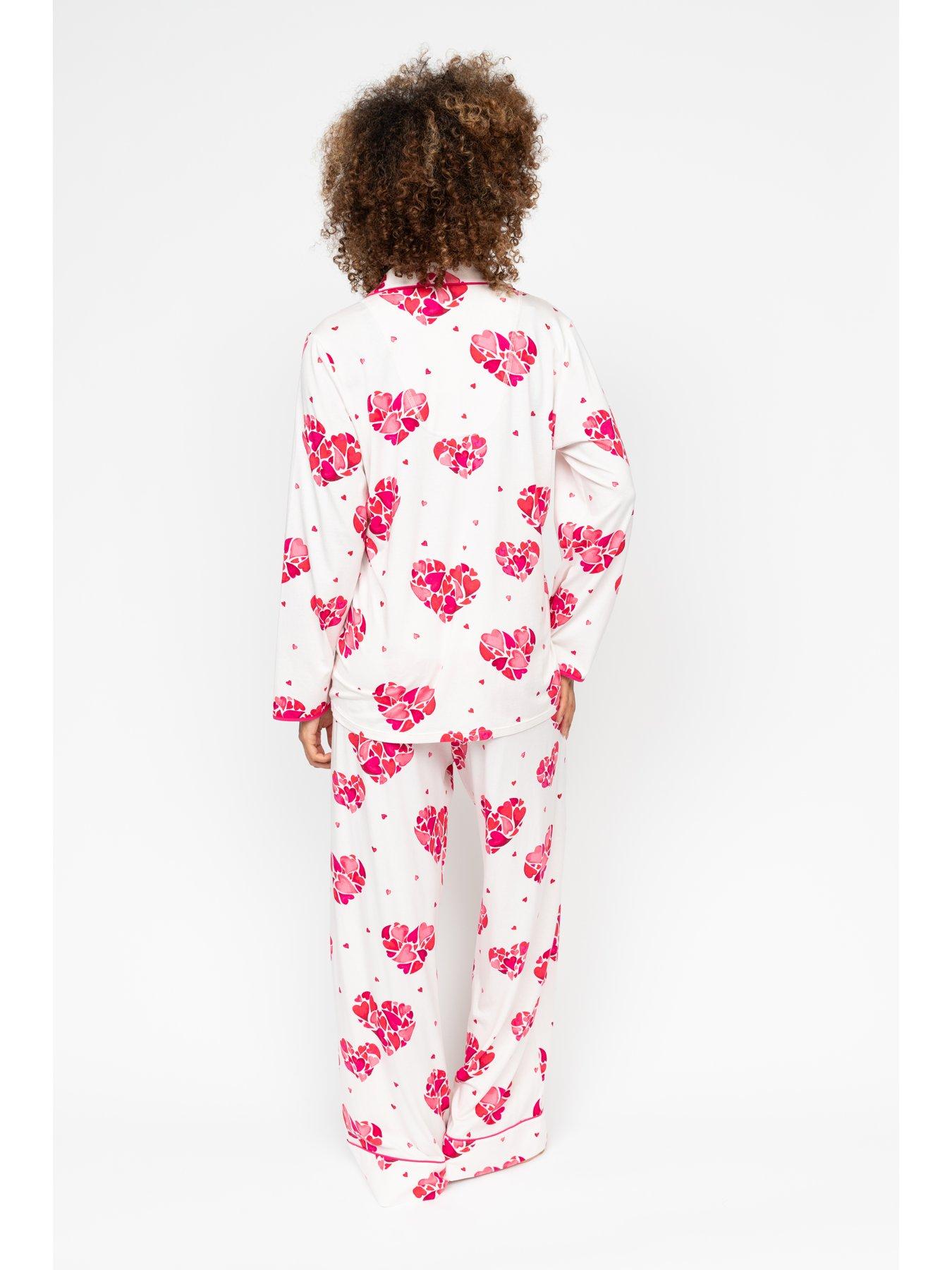 cyberjammies-aria-white-heart-printed-jersey-lslv-pyjama-topstillFront