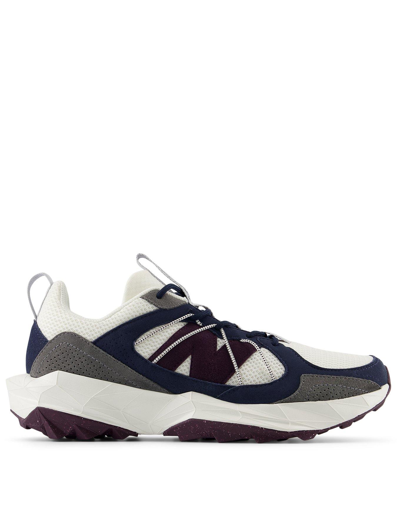 Image of New Balance Mens Trail Running Tektrel Trainers - White/Navy