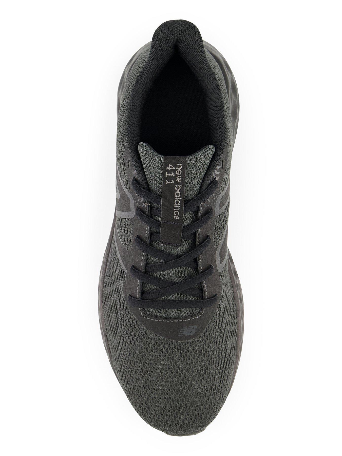 Image 4 of 5 of New Balance Mens Running 411 V3 Trainers - Black/Grey
