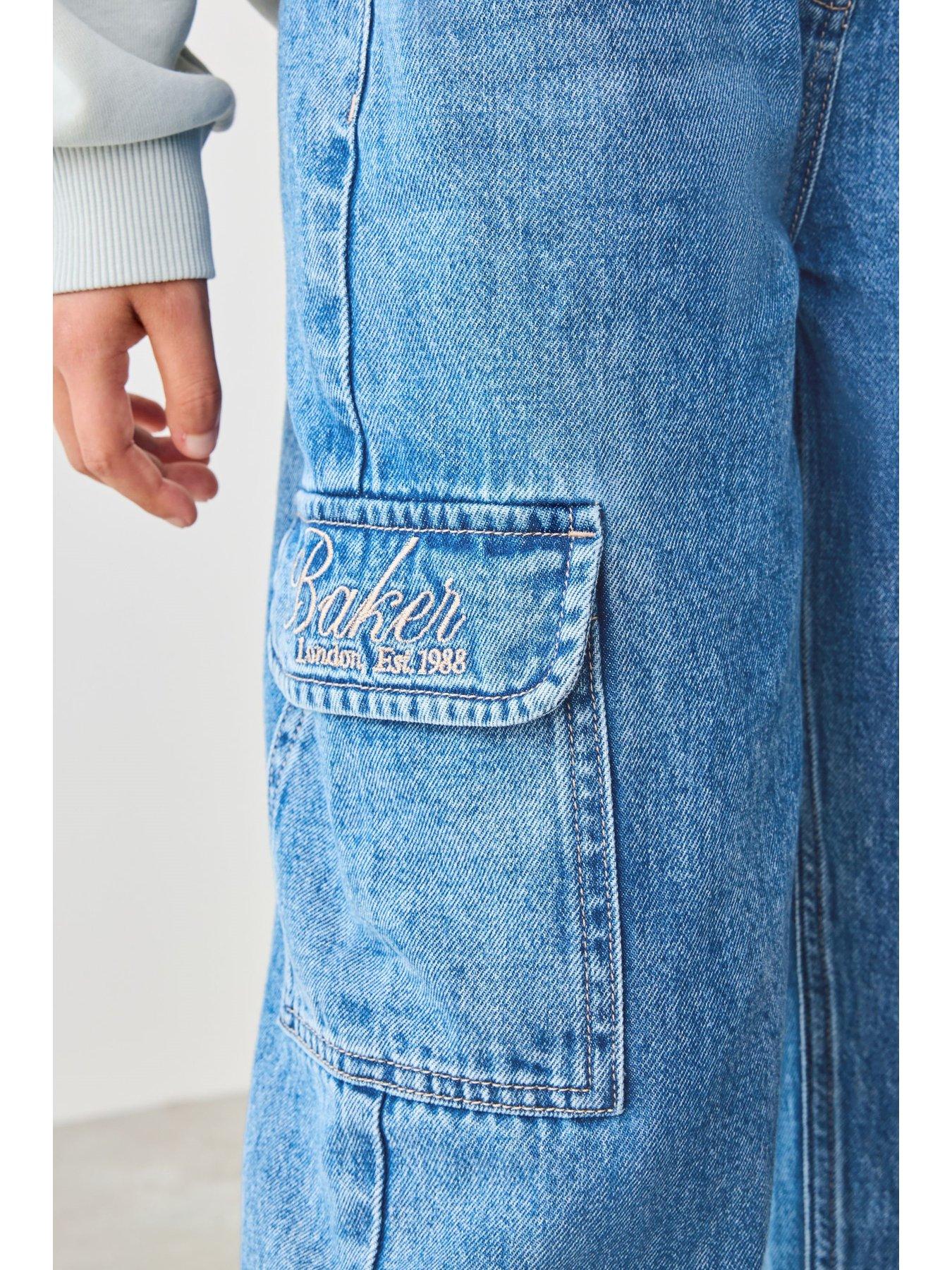 Image 4 of 7 of Ted Baker Girls Cargo Jeans - Blue