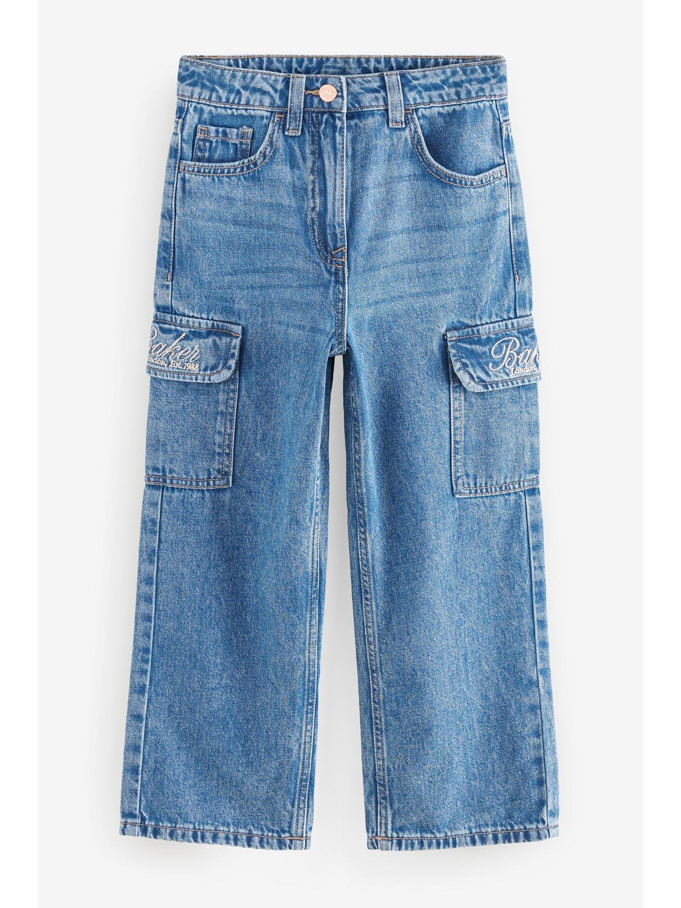 Image 5 of 7 of Ted Baker Girls Cargo Jeans - Blue