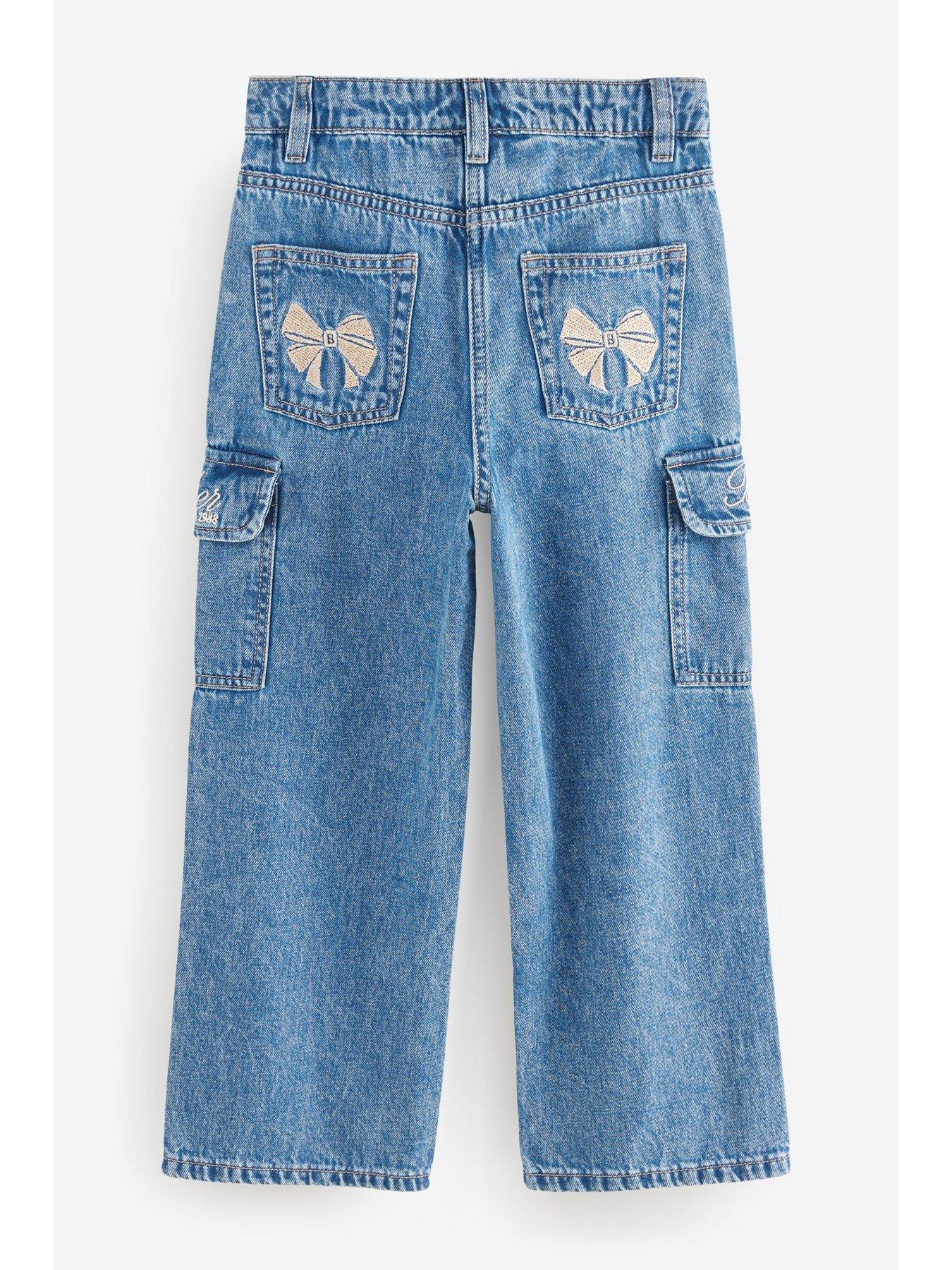Image 6 of 7 of Ted Baker Girls Cargo Jeans - Blue