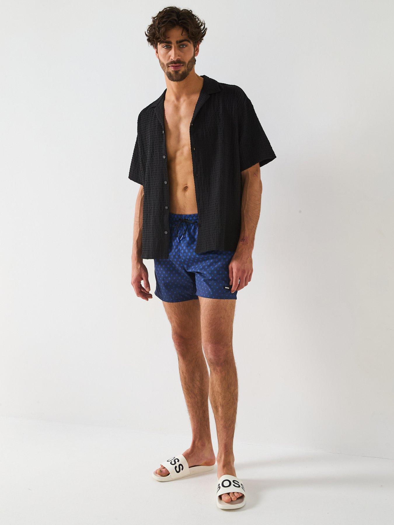 Image 3 of 6 of BOSS Willow Swim Shorts - Navy