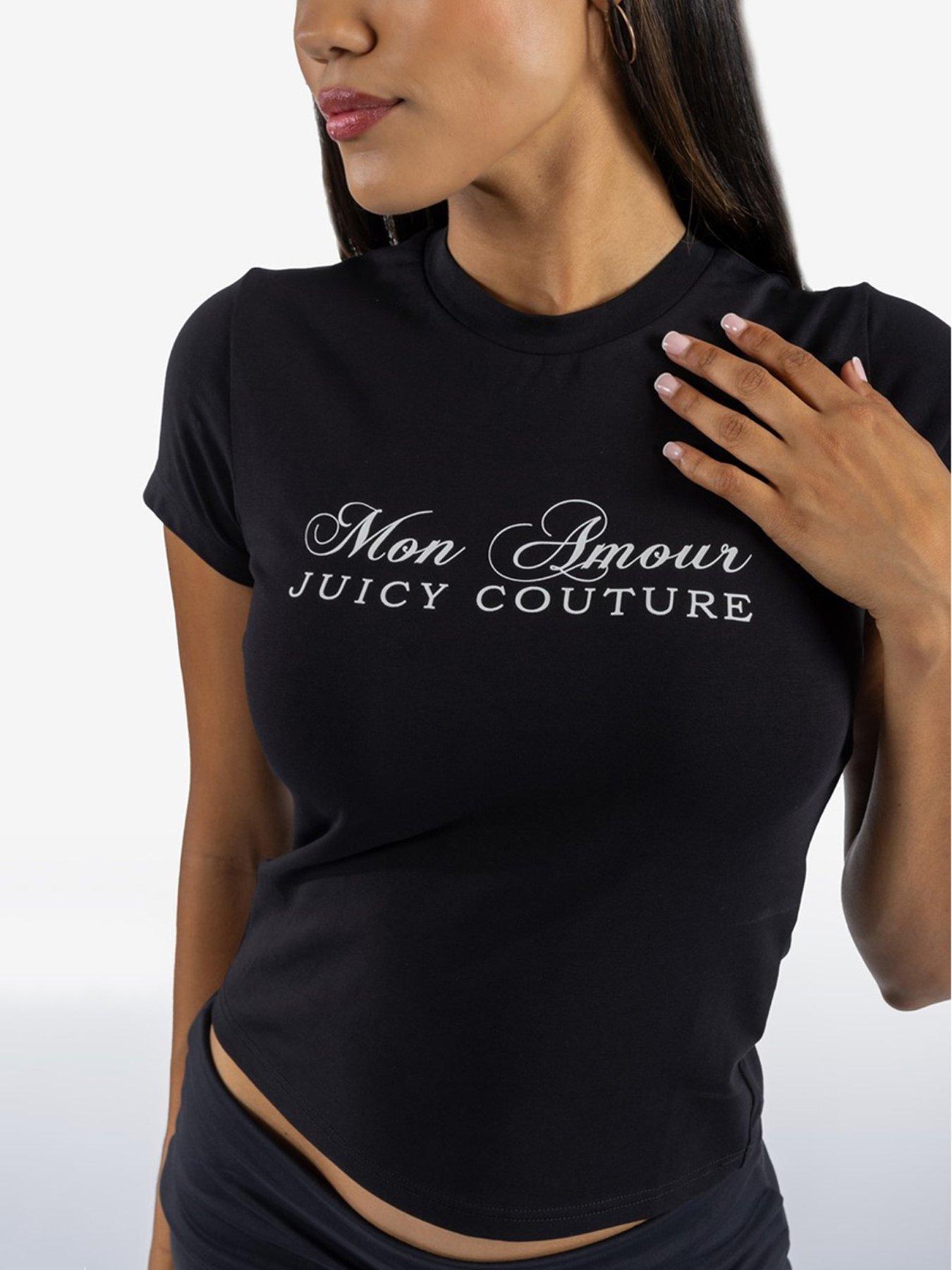 Image 4 of 5 of Juicy Couture Mon Amour T-Shirt - Black