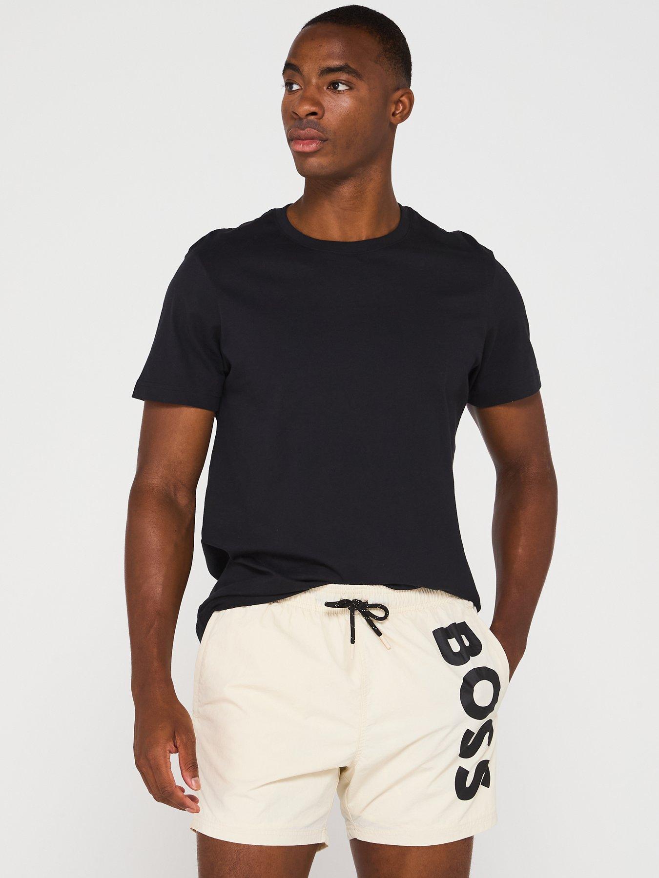 Image 5 of 5 of BOSS Octopus Swim Shorts - Off White
