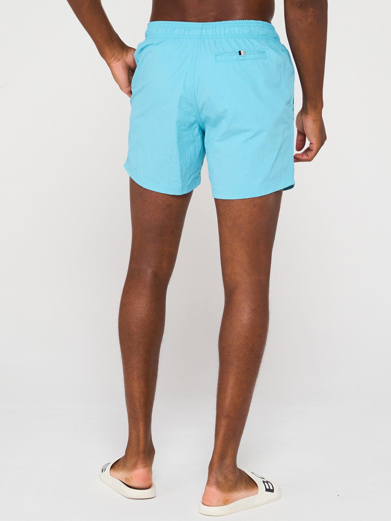 Image 2 of 5 of BOSS Octopus Swim Shorts - Light Blue