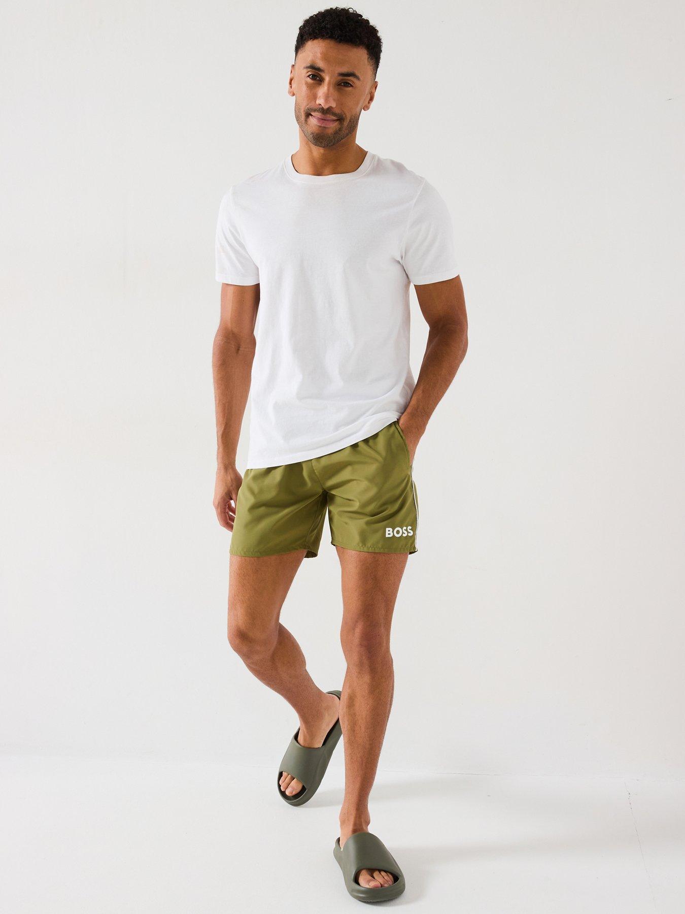 Image 3 of 6 of BOSS Starfish Swim Shorts - Green