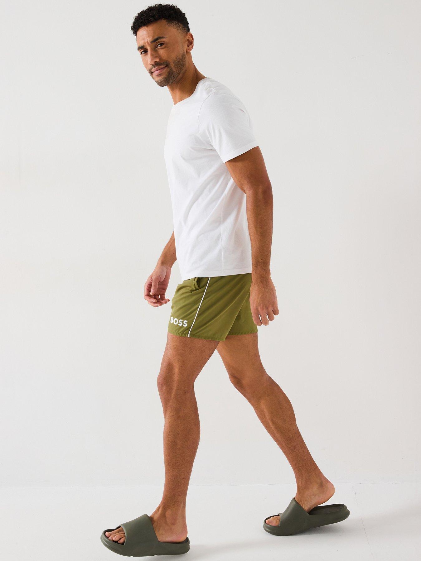 Image 4 of 6 of BOSS Starfish Swim Shorts - Green