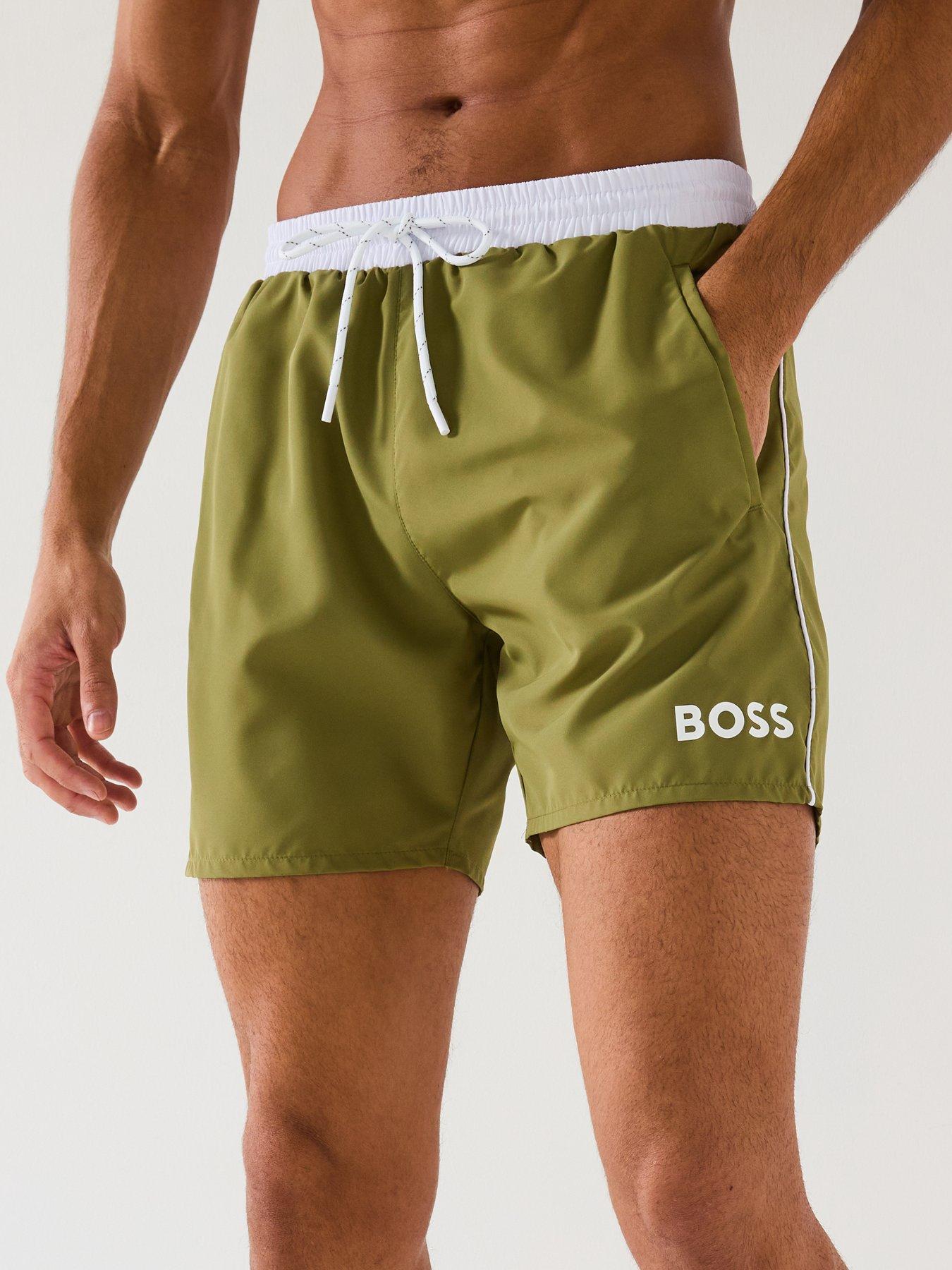 Image 6 of 6 of BOSS Starfish Swim Shorts - Green