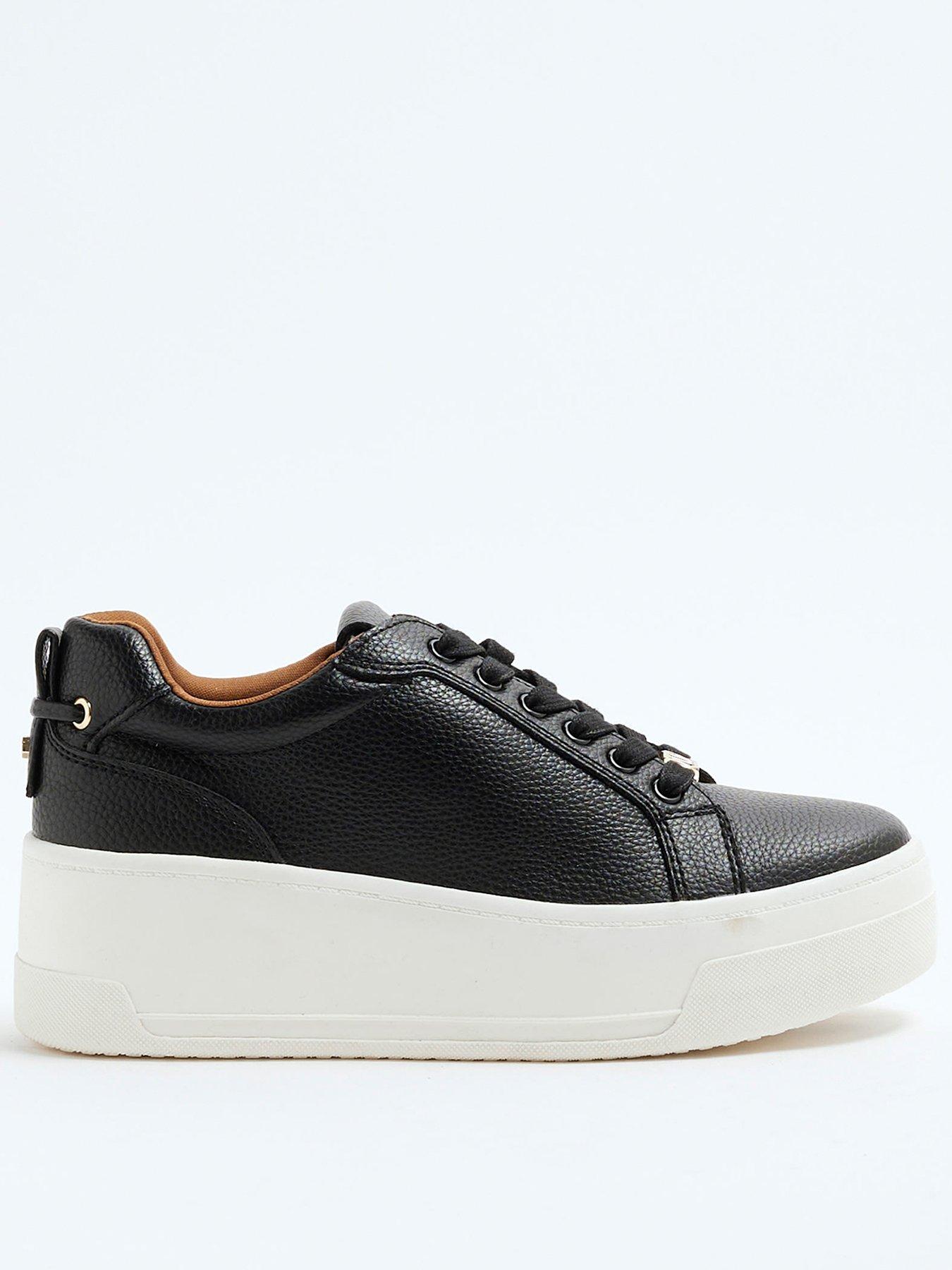 undefined Heatseal Lace Up Trainer - Black