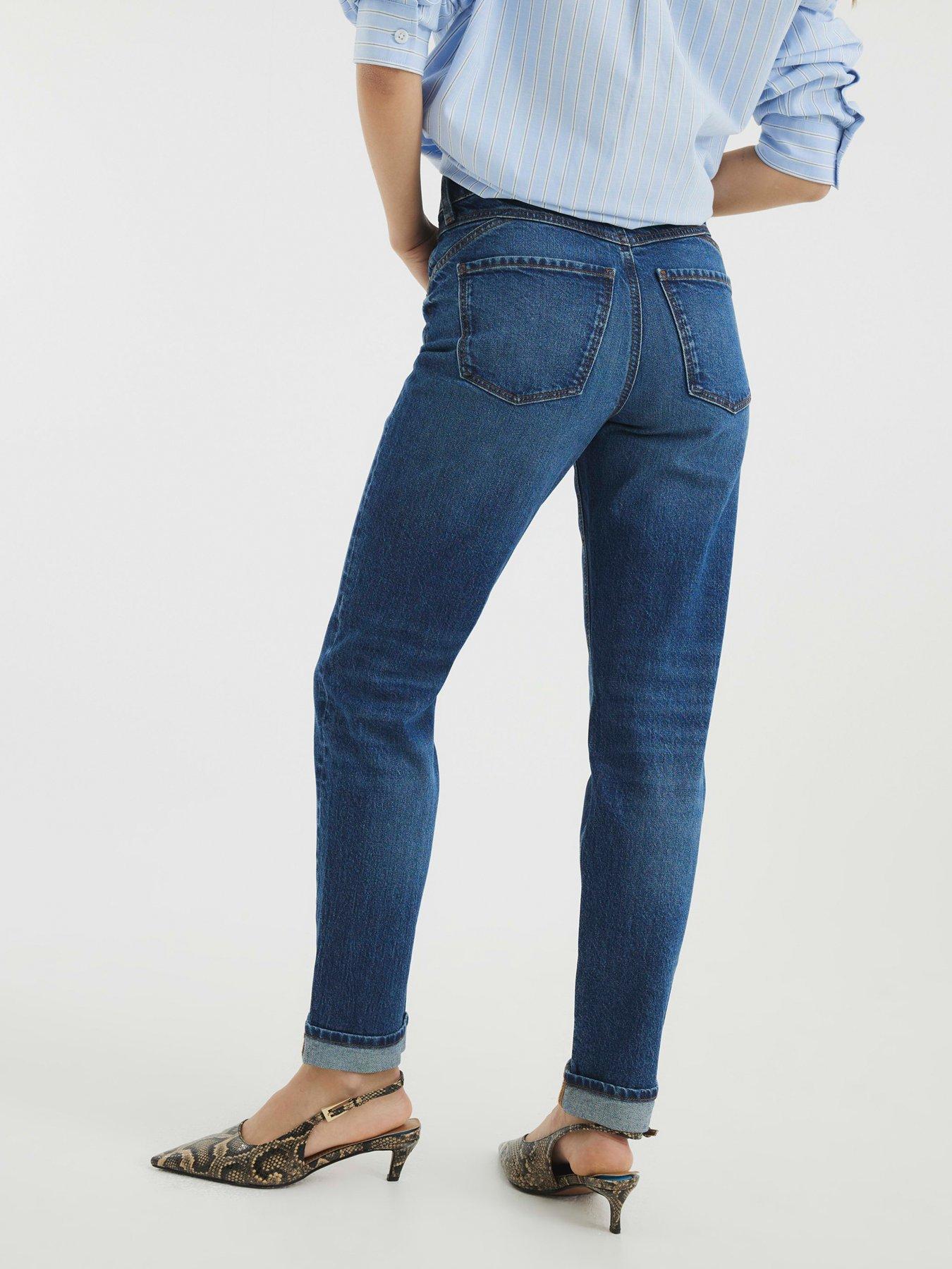 Image 2 of 4 of River Island Mom Sculpt Jean - Blue