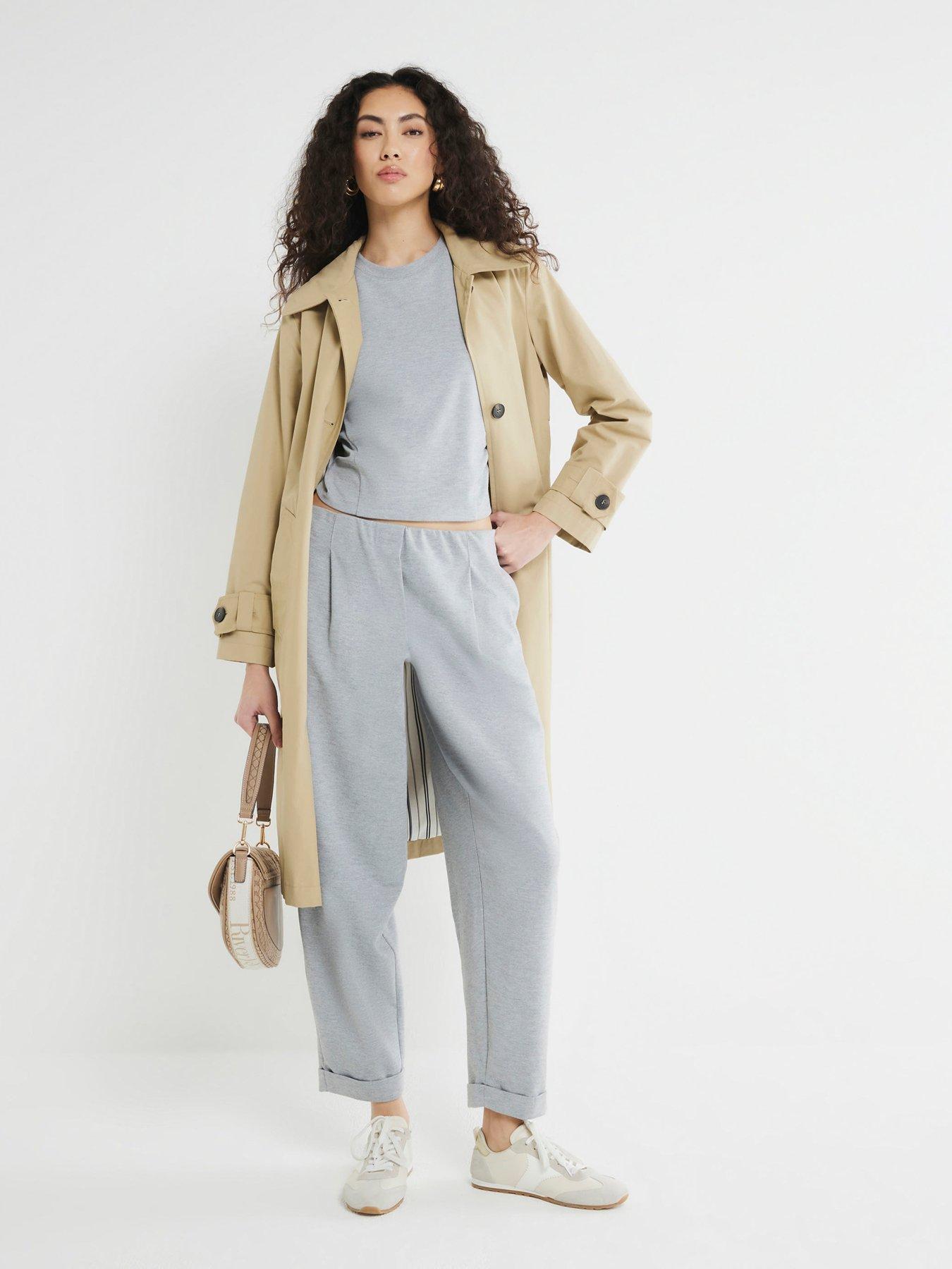 Image 3 of 6 of River Island Long Sleeve Seam Detail Top - Grey