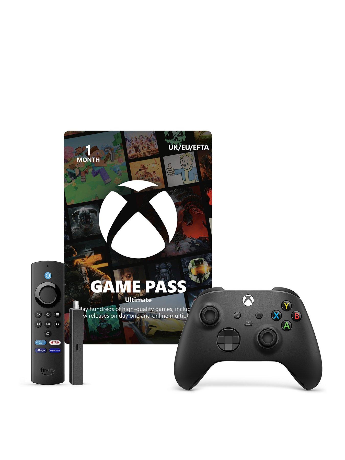 xbox-series-x-xbox-gamepass-ultimate-1-month-pass-xbox-wireless-controller-blacknbspv2-fire-tv-stick-4kfront