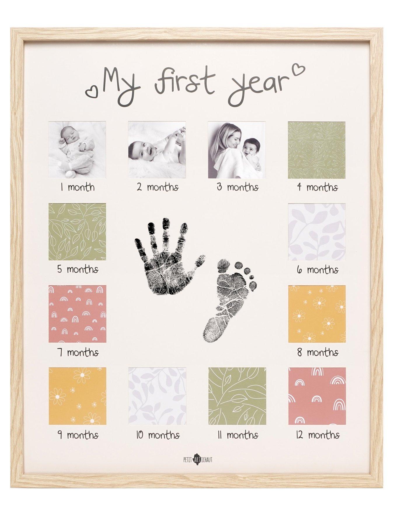 Petit Artichaut My First Year Baby and Family Gift and Frame